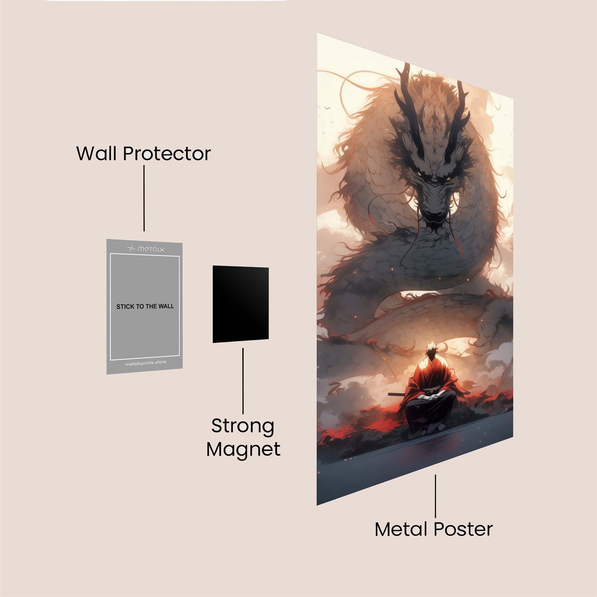 Dragon Serenity Safe Wall Magnetic / M