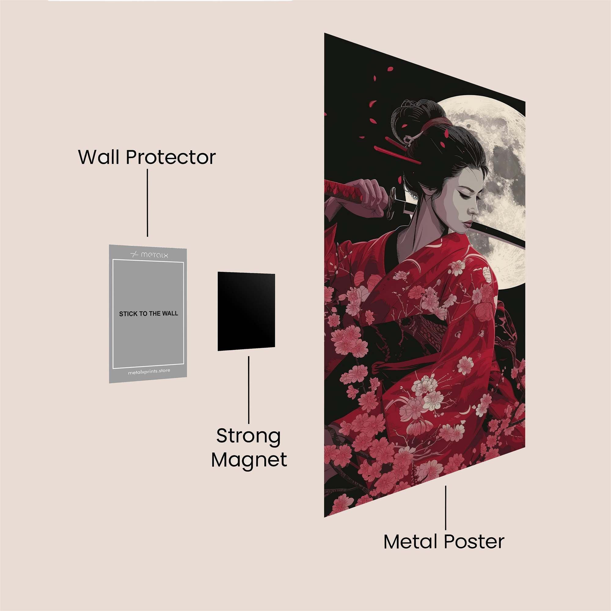 Geisha Serenity Safe Wall Magnetic / M