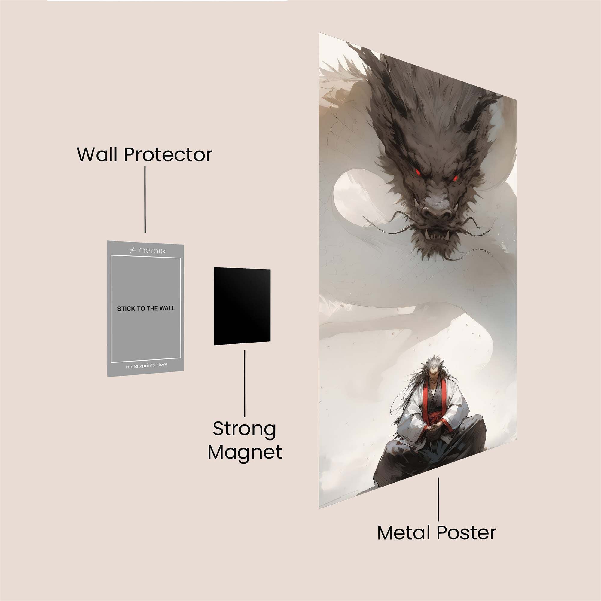 Dragon Serenity Safe Wall Magnetic / M