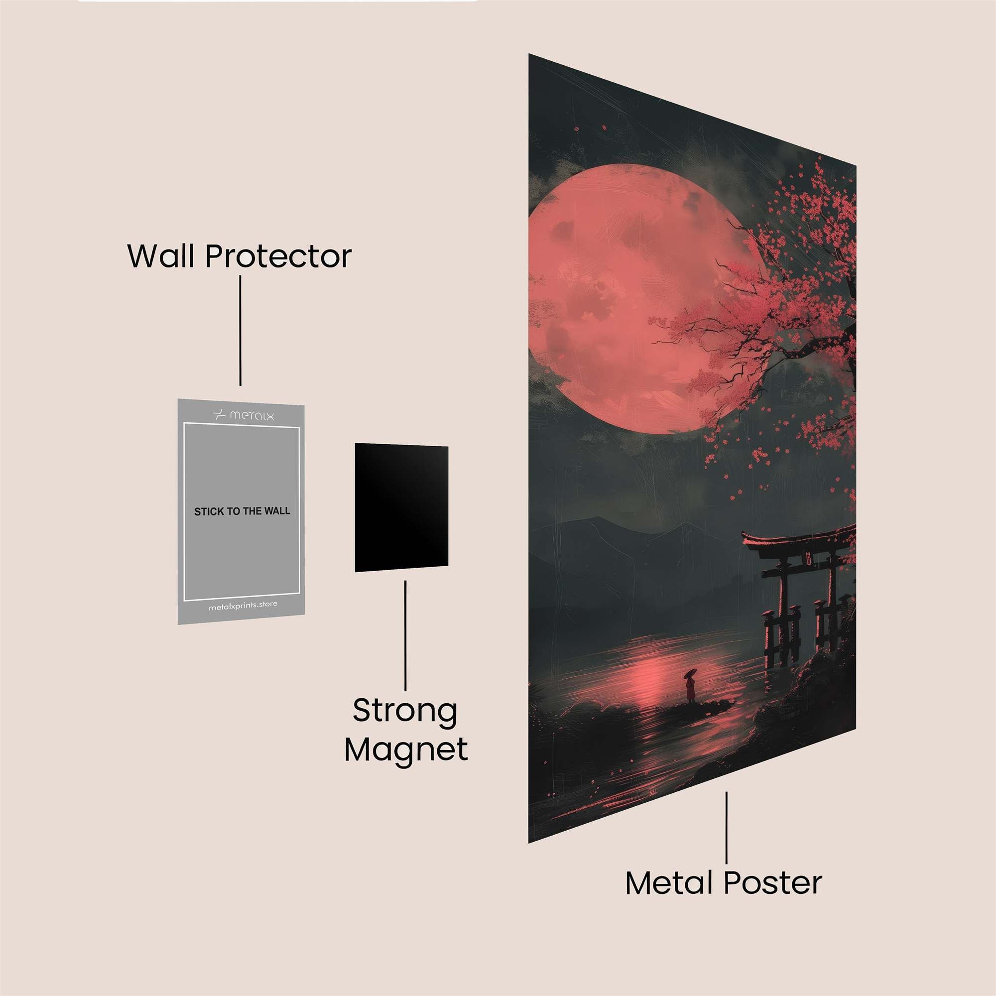 Moonlit Serenity Safe Wall Magnetic / M