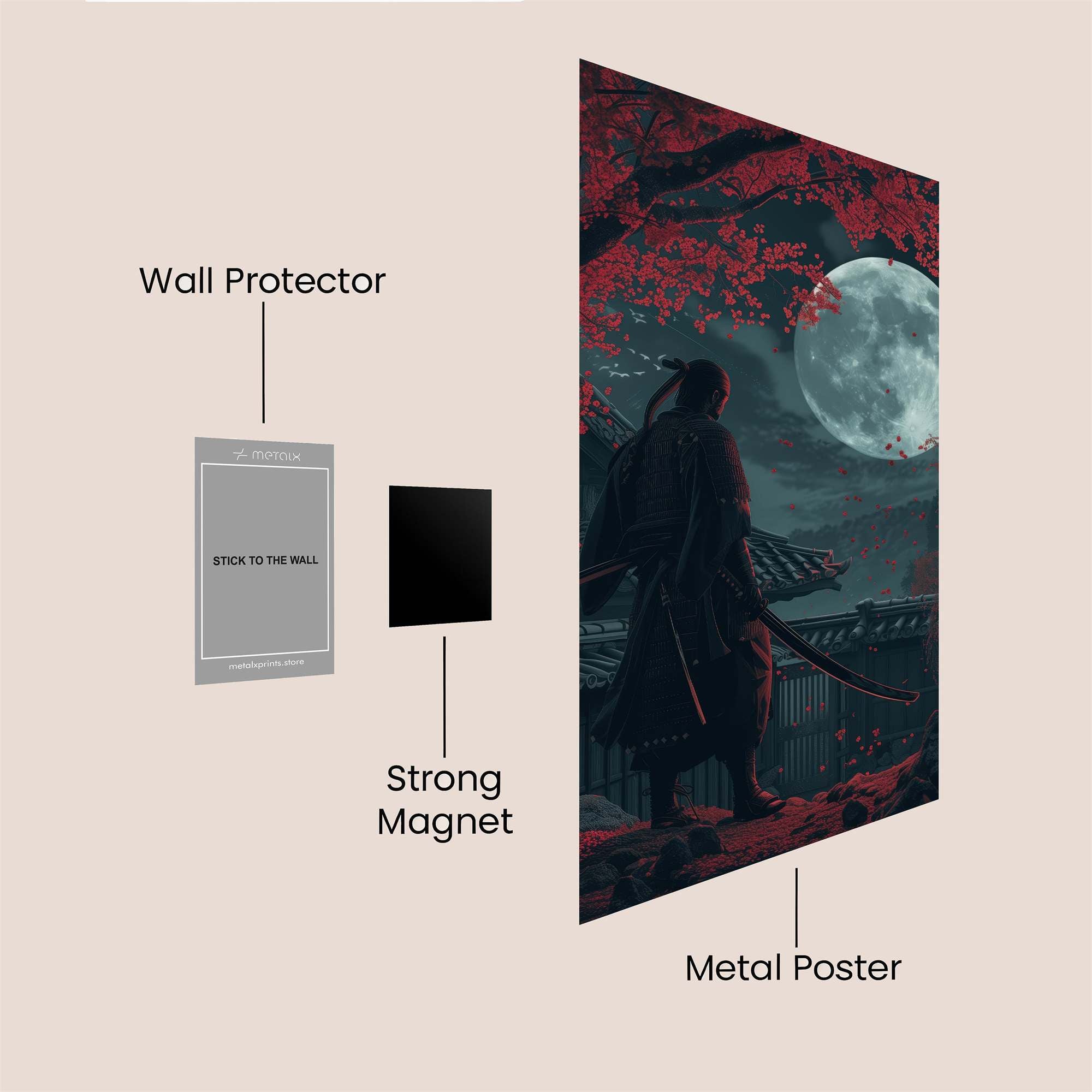 Samurai Serenity Safe Wall Magnetic / M