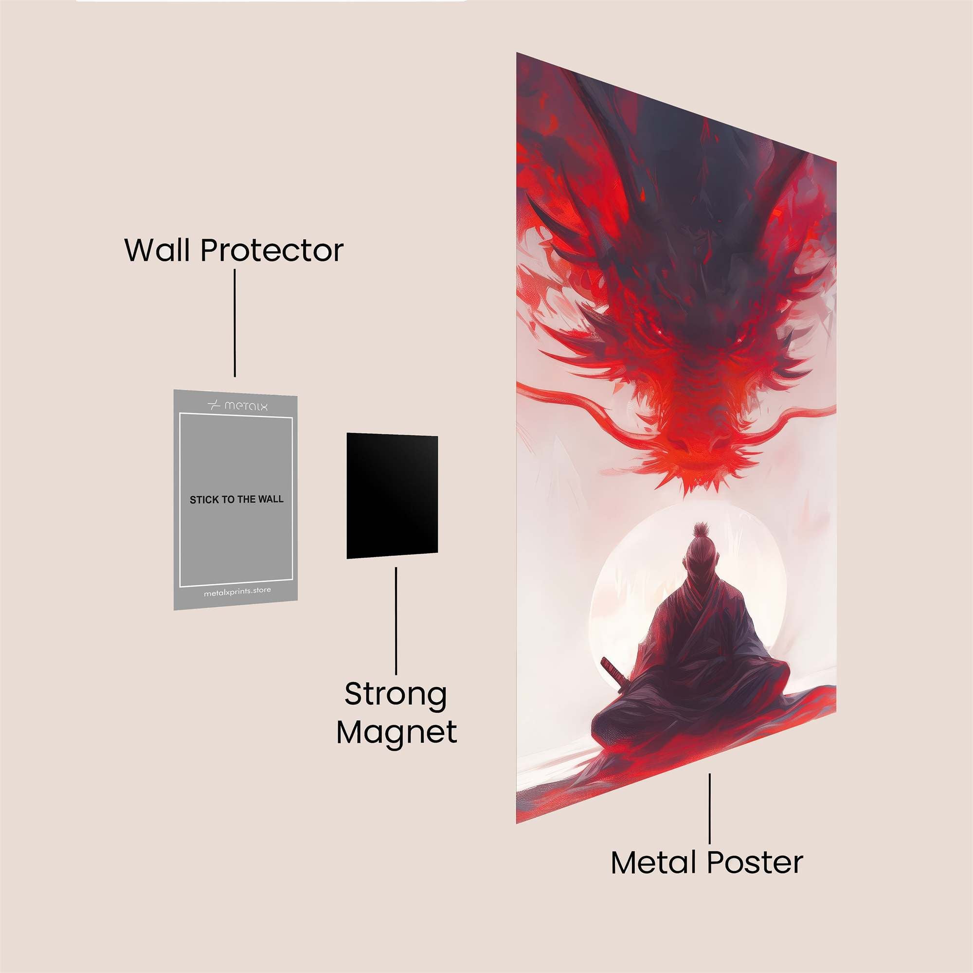 Dragon Serenity Safe Wall Magnetic / M