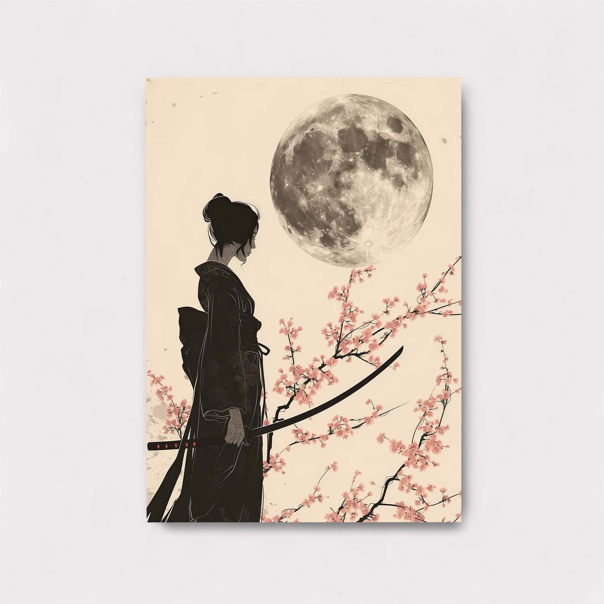 Moonlit Samurai Safe Wall Magnetic / M