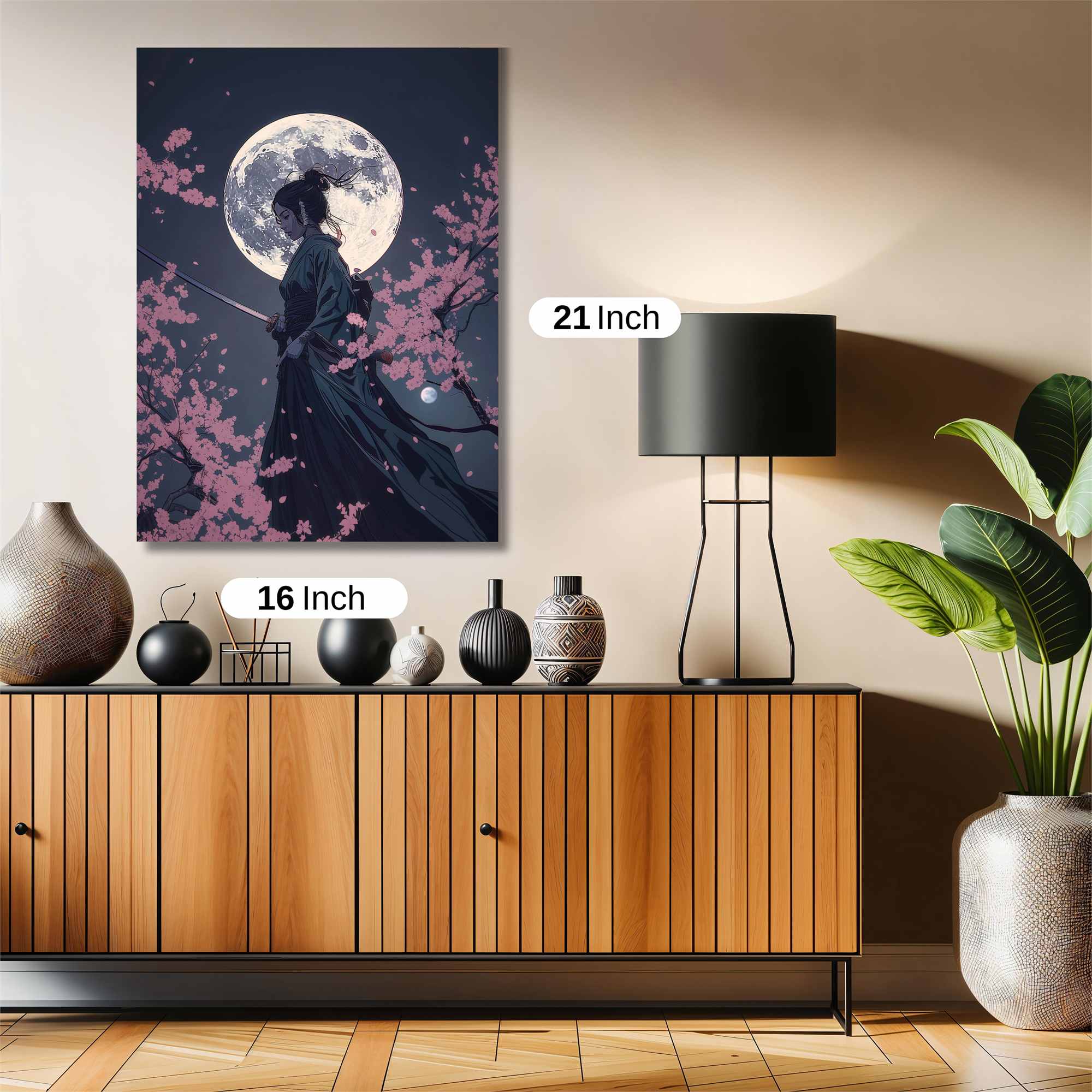 Moonlit Warrior Safe Wall Magnetic / M