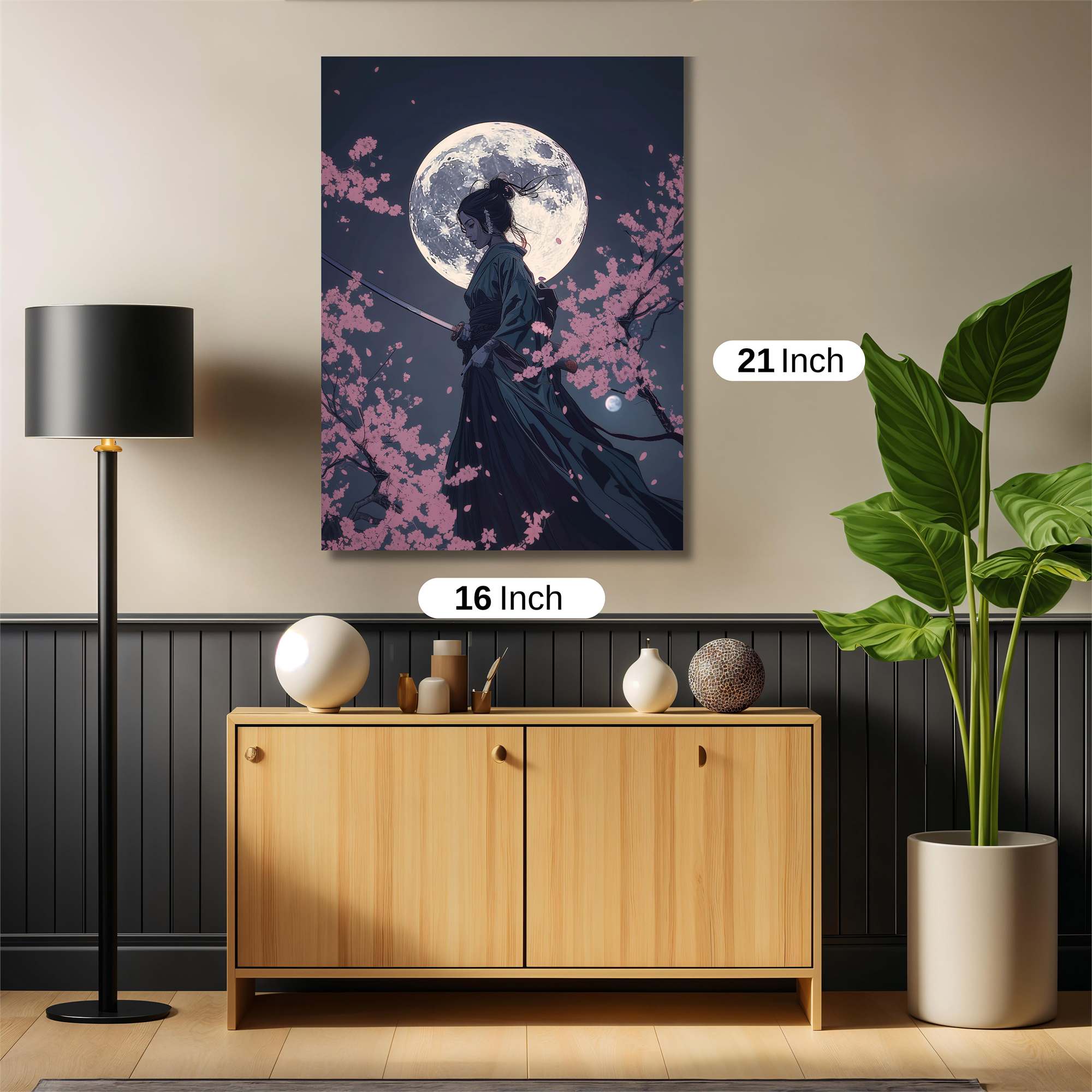 Moonlit Warrior Safe Wall Magnetic / M