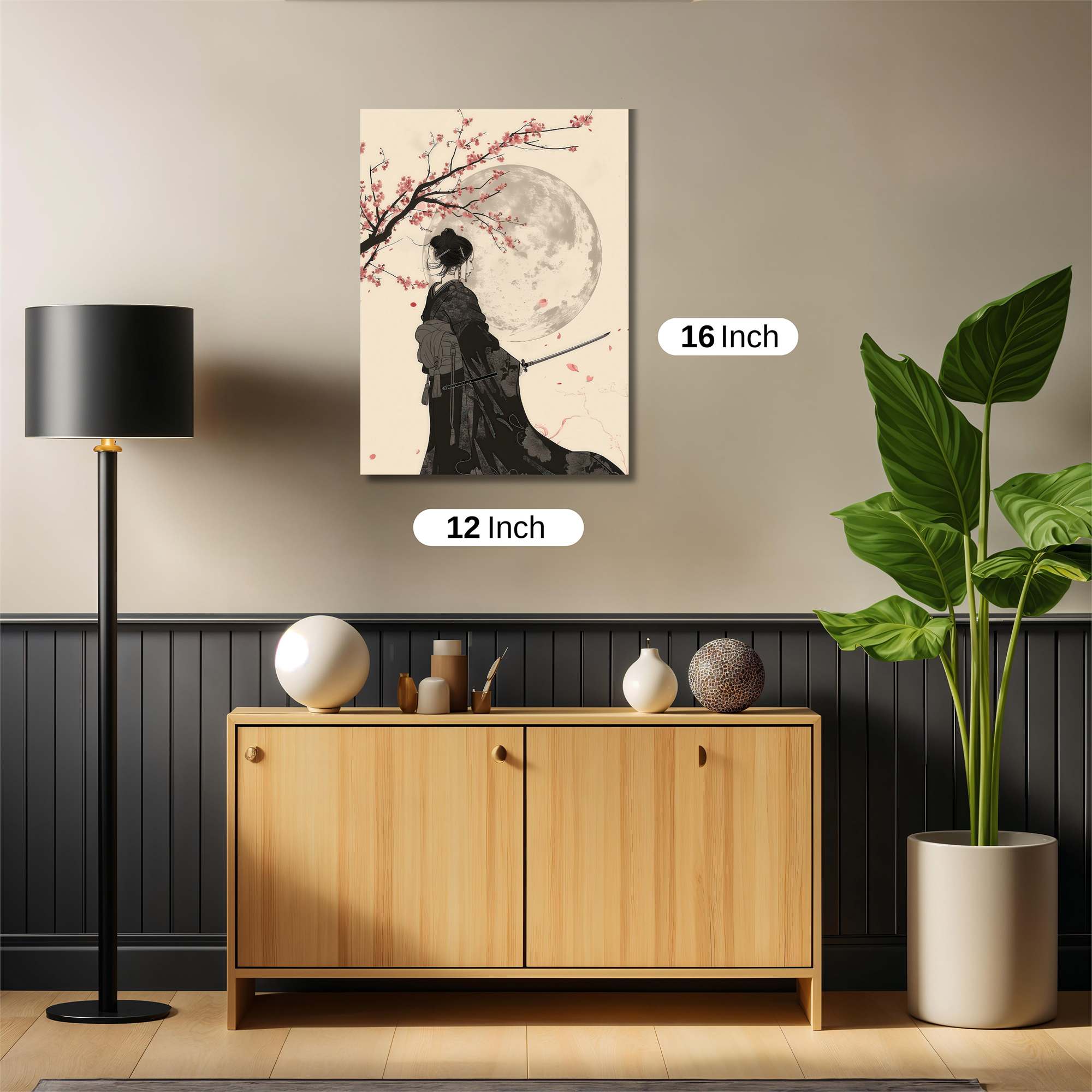 Moonlit Warrior Safe Wall Magnetic / M