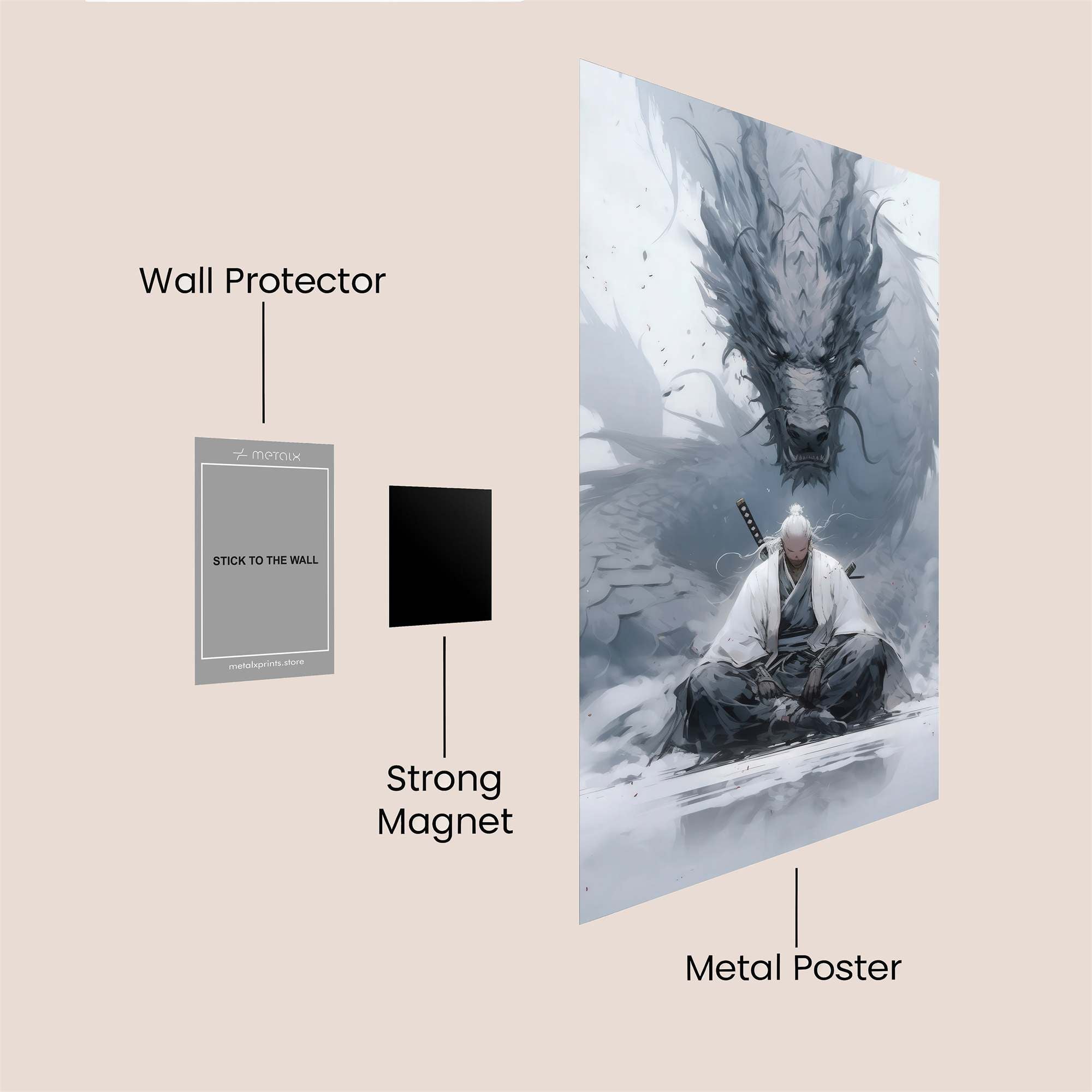 Dragon Serenity Safe Wall Magnetic / M