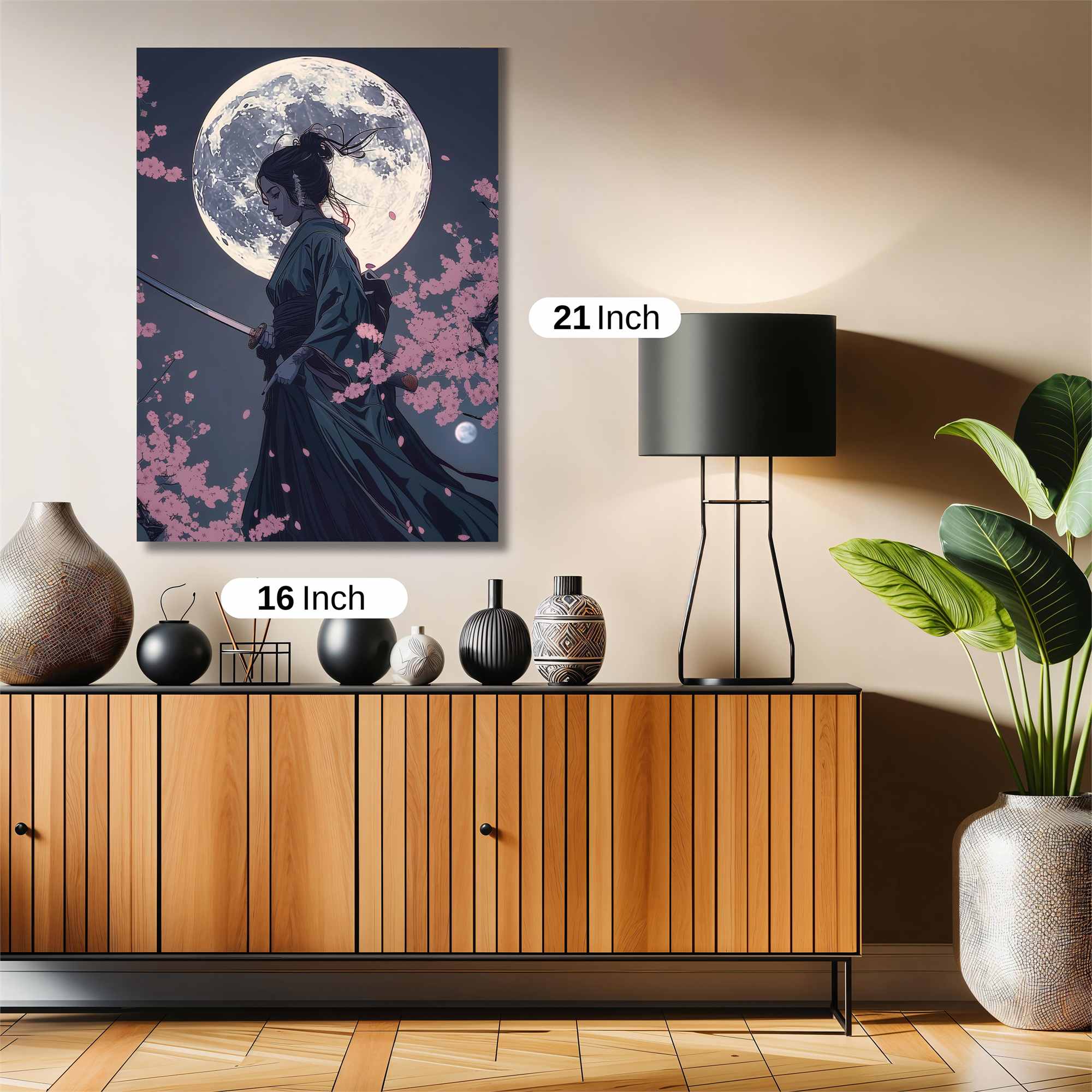 Moonlit Warrior Safe Wall Magnetic / M