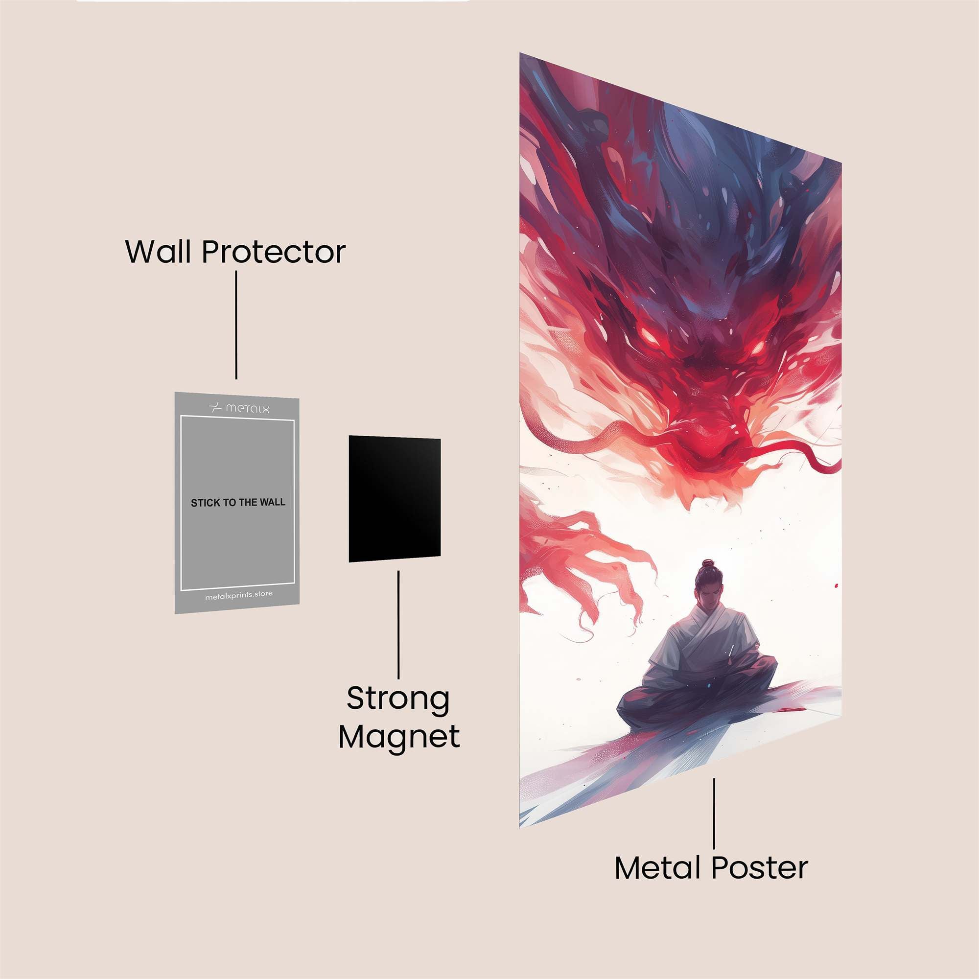 Dragon Serenity Safe Wall Magnetic / M