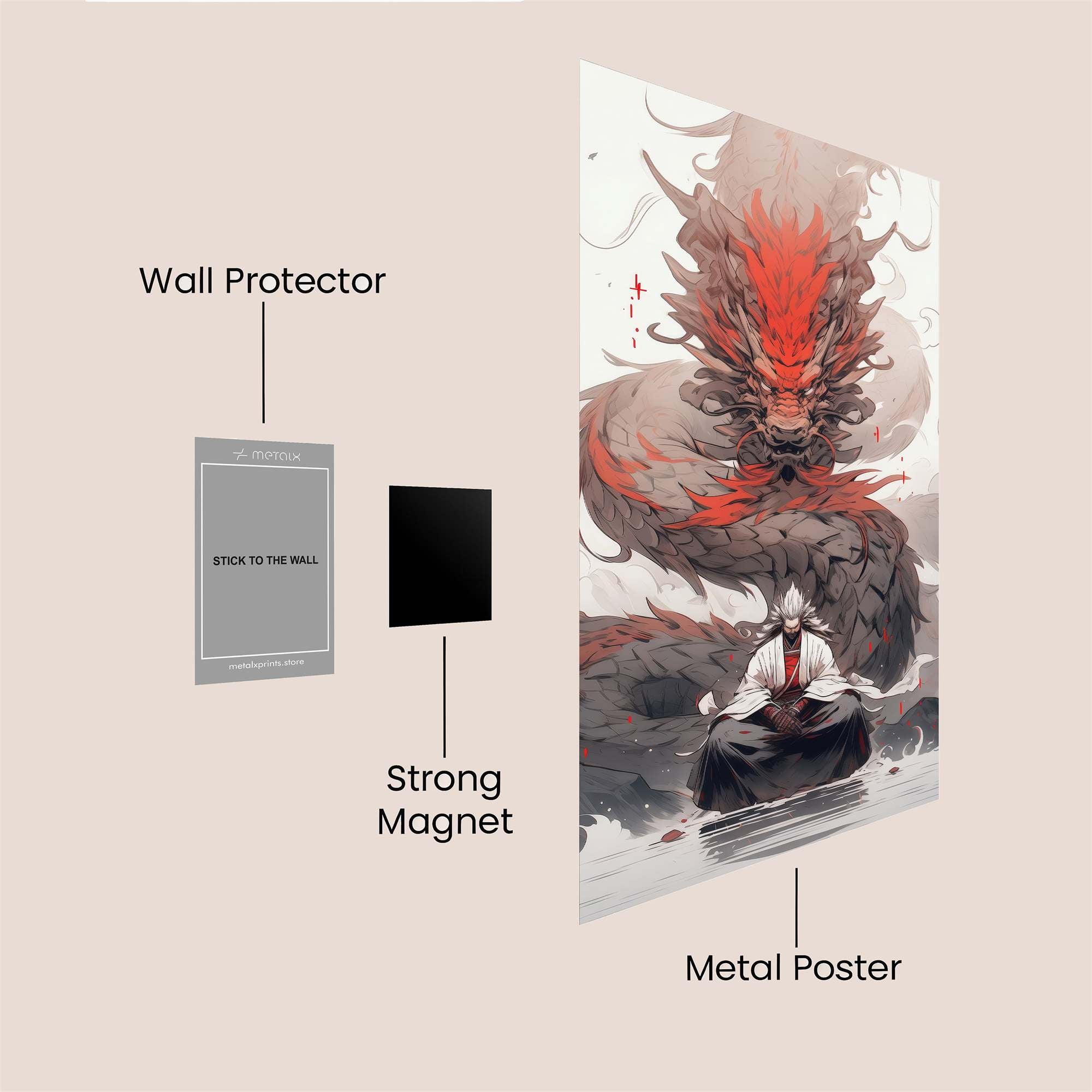 Dragon Serenity Safe Wall Magnetic / M