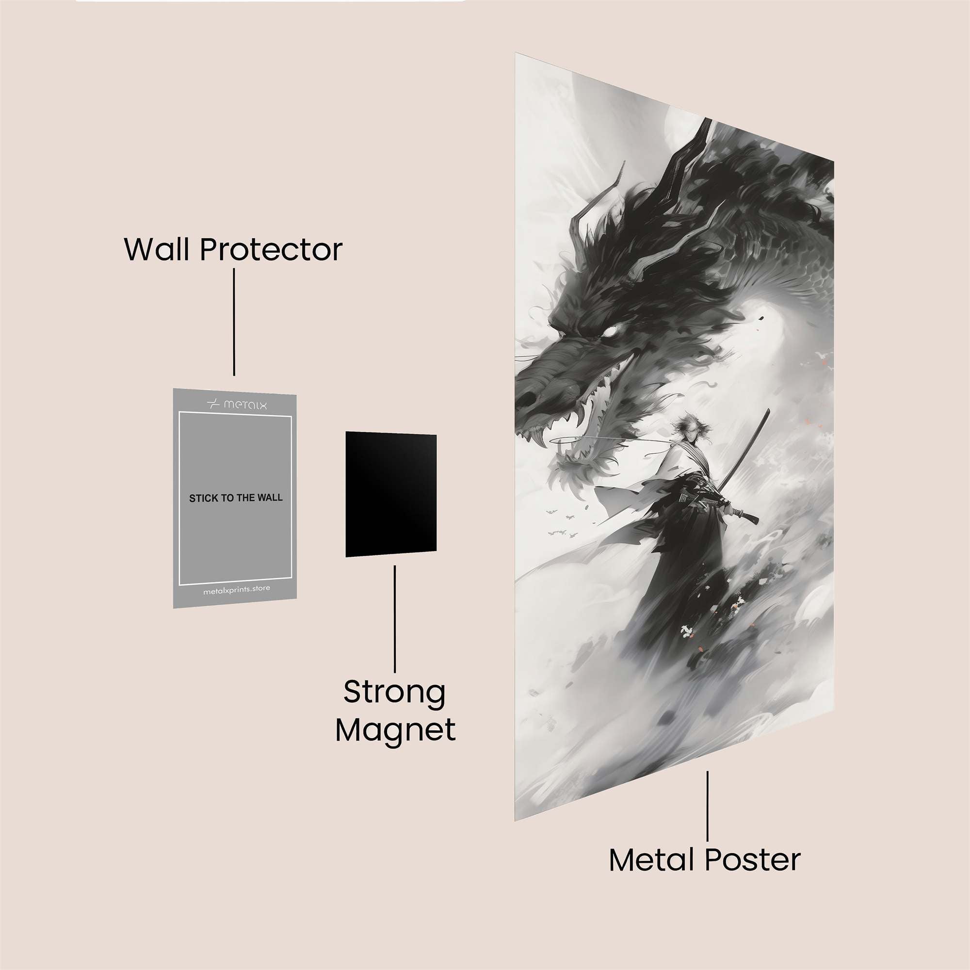 Samurai Serenity Safe Wall Magnetic / M