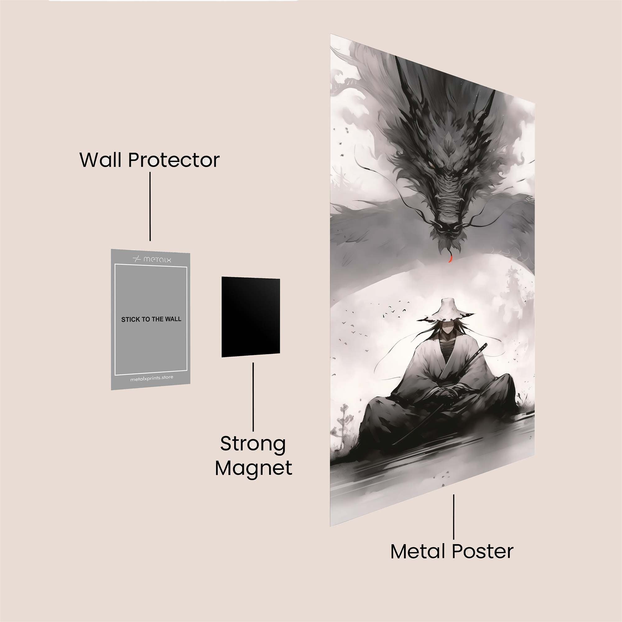 Samurai Serenity Safe Wall Magnetic / M