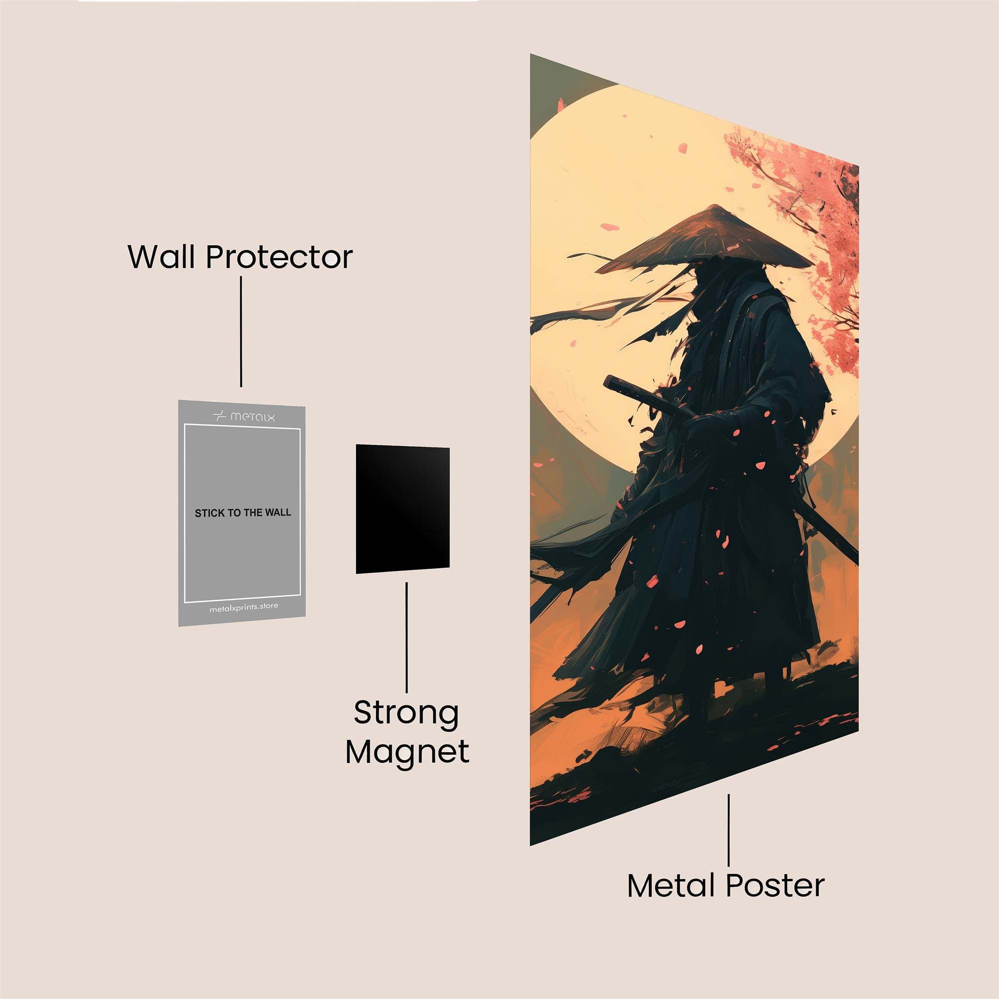 Samurai Serenity Safe Wall Magnetic / M