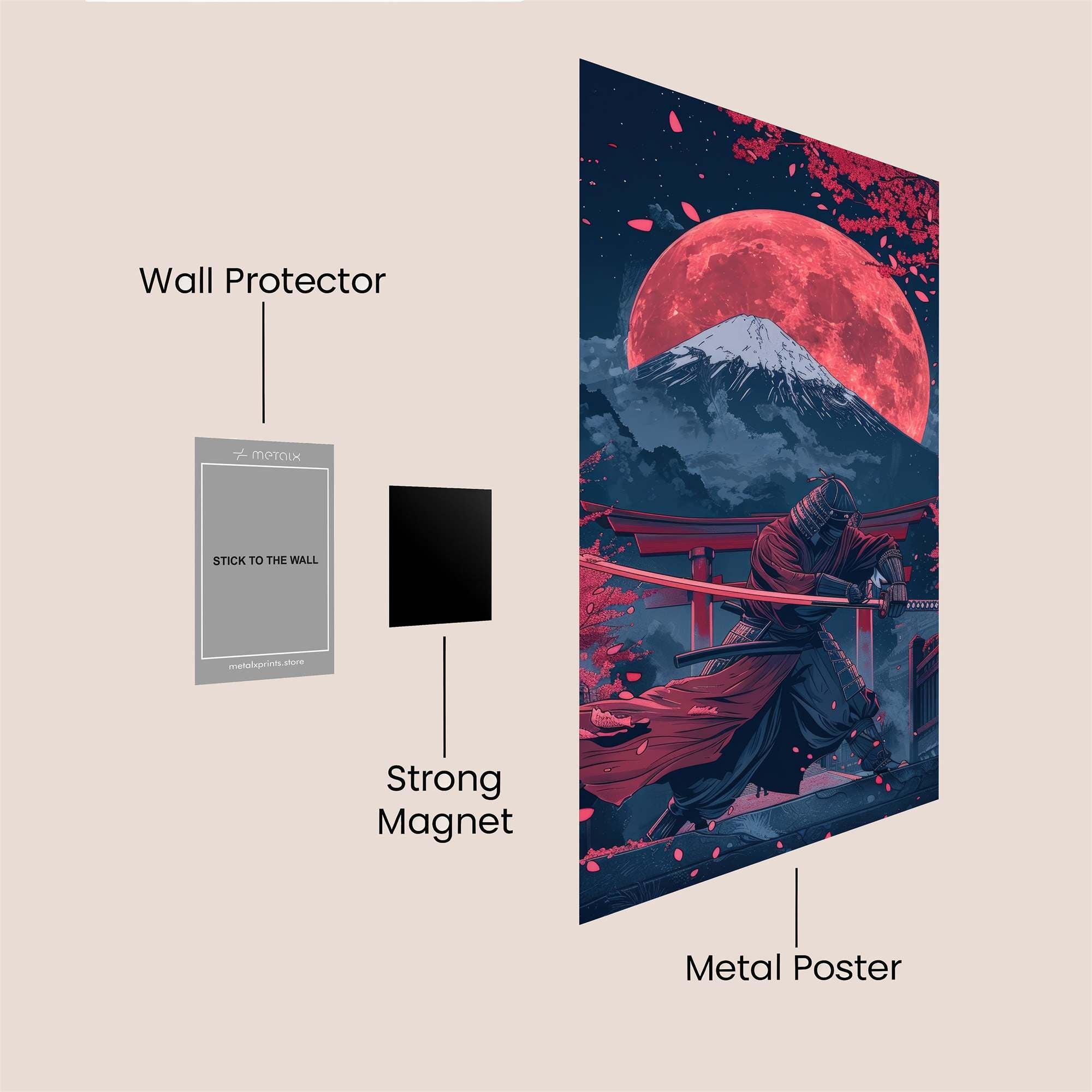 Samurai Serenity Safe Wall Magnetic / M