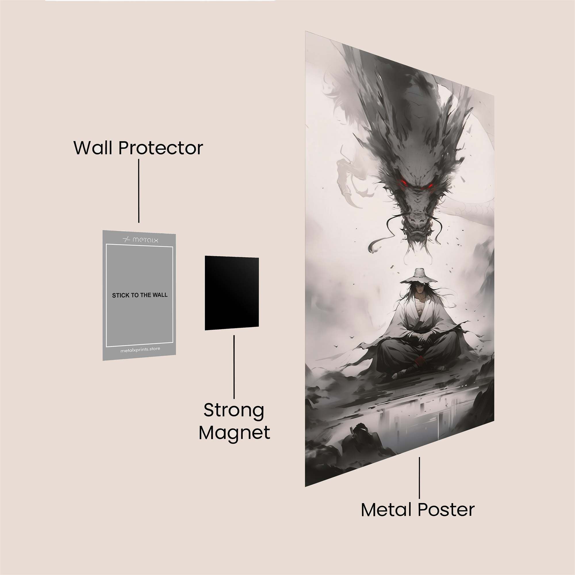 Dragon Serenity Safe Wall Magnetic / M