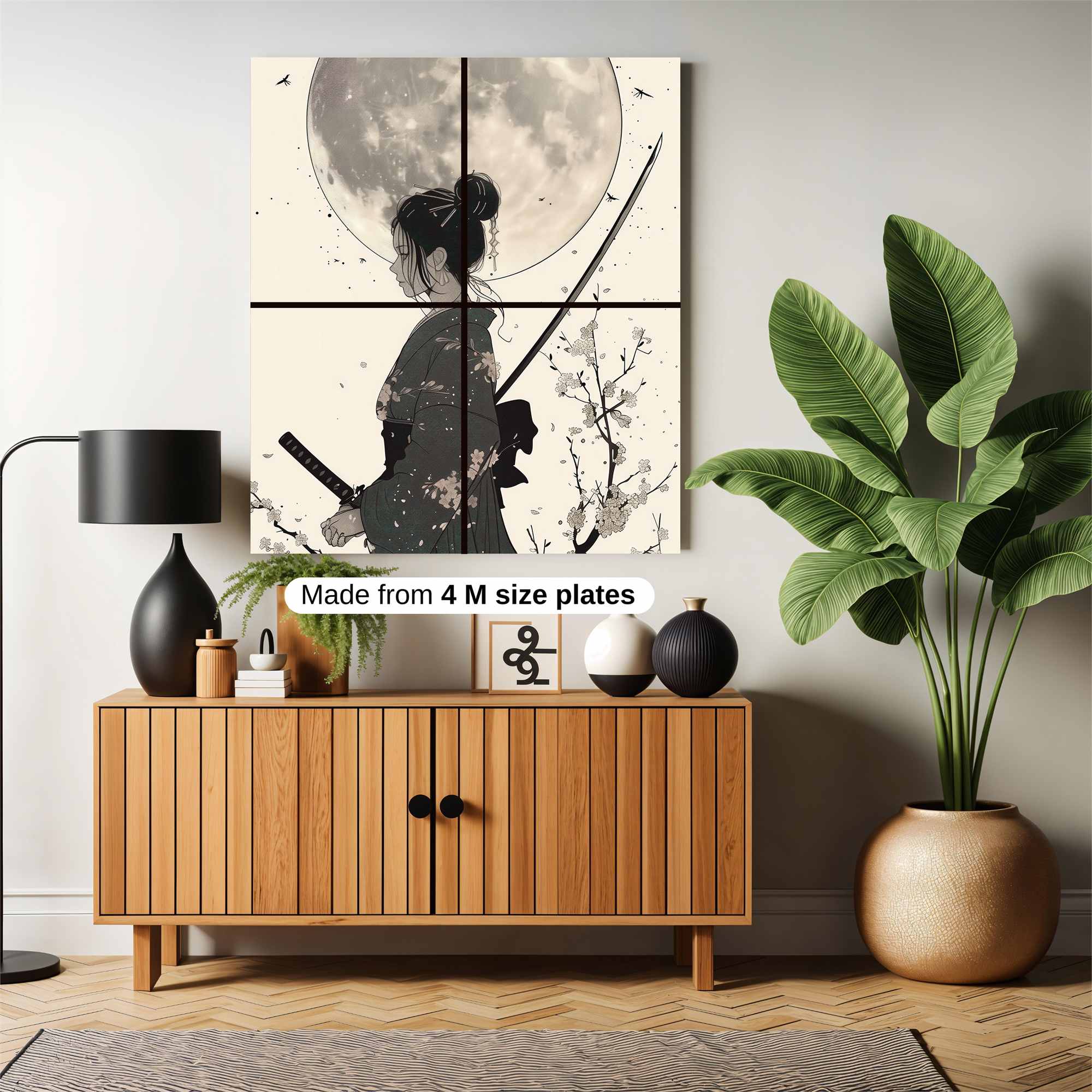 Moonlit Warrior Safe Wall Magnetic / M