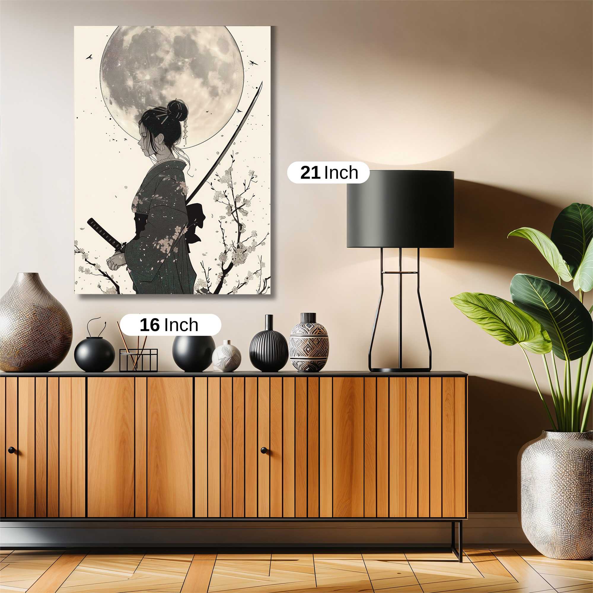 Moonlit Warrior Safe Wall Magnetic / M