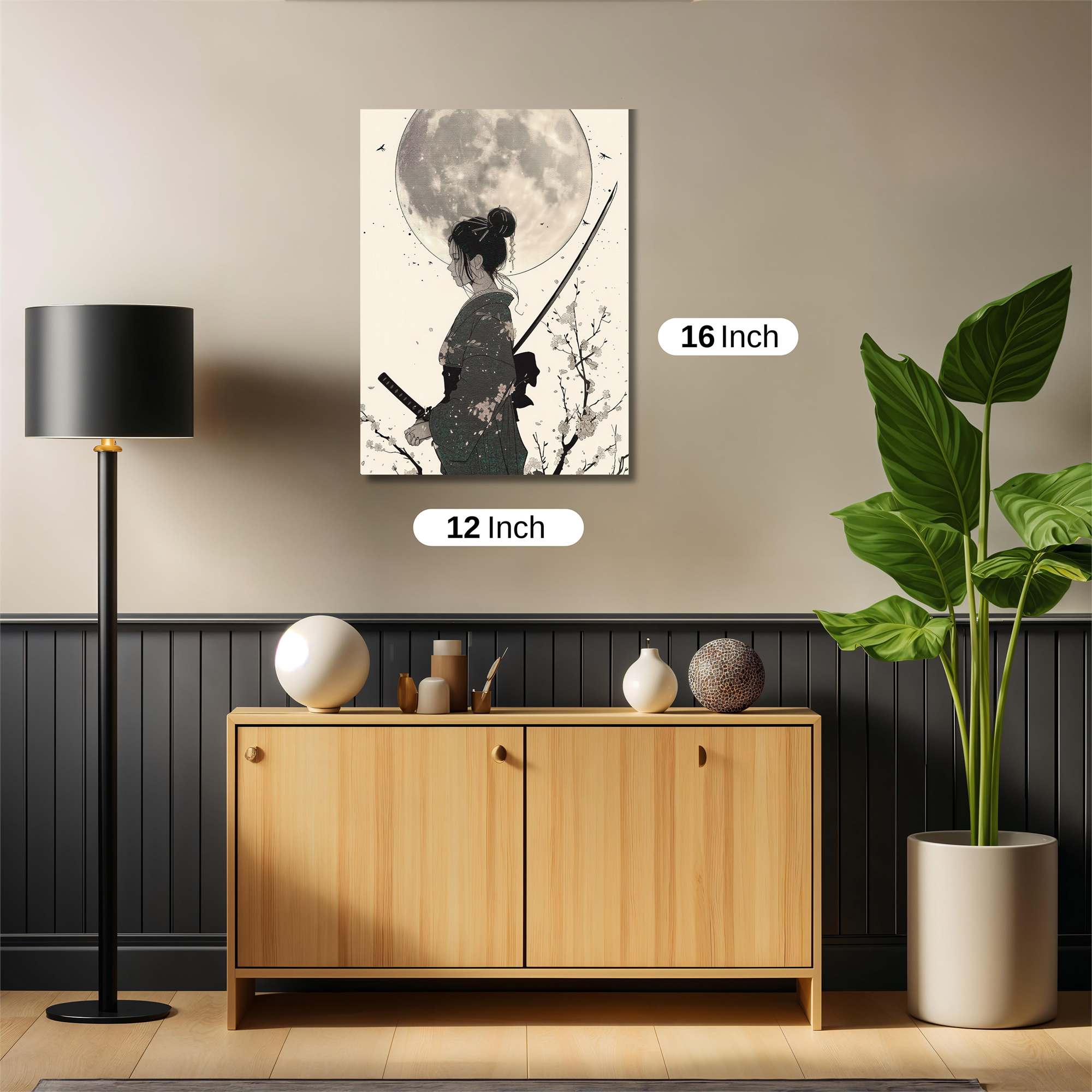 Moonlit Warrior Safe Wall Magnetic / M