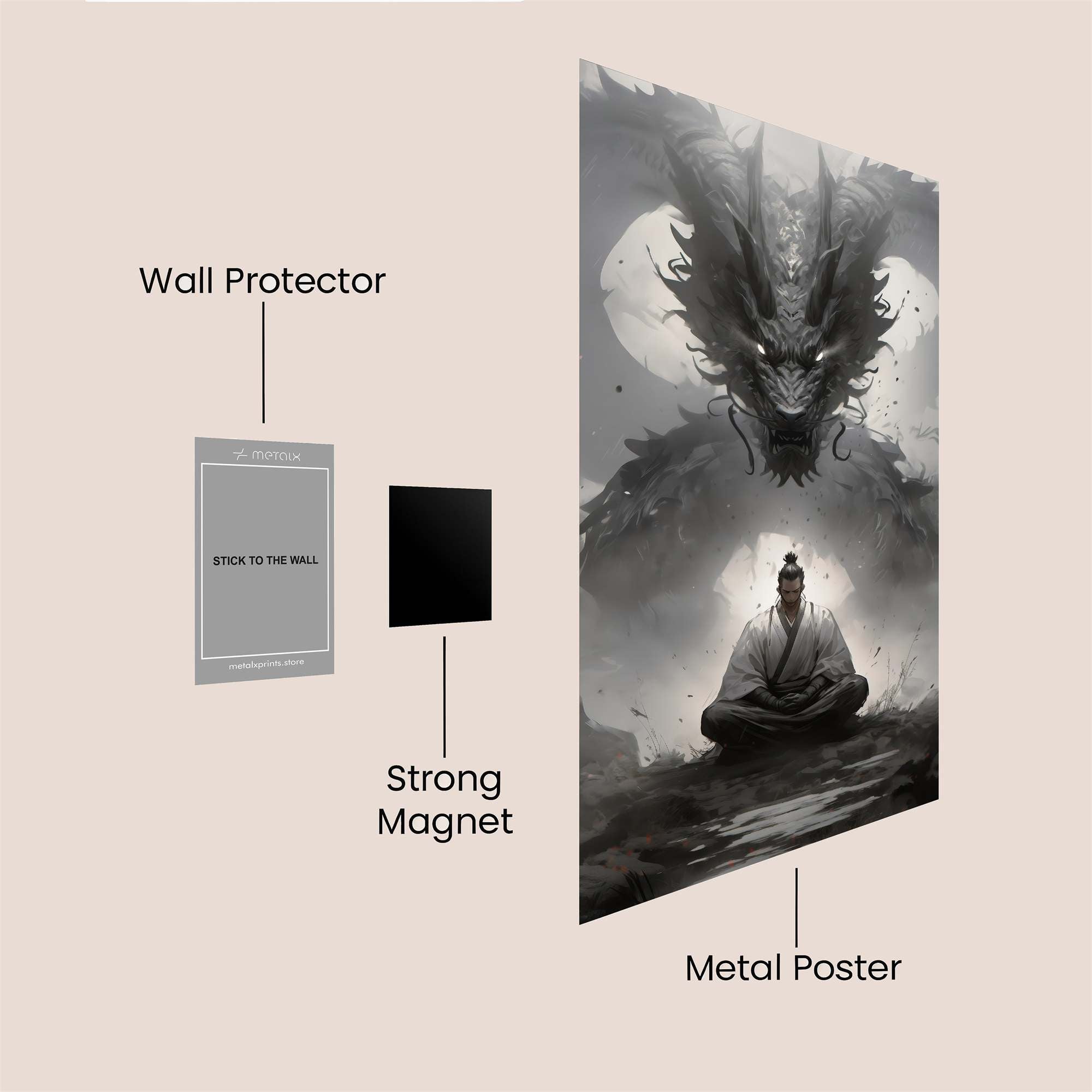 Dragon Serenity Safe Wall Magnetic / M