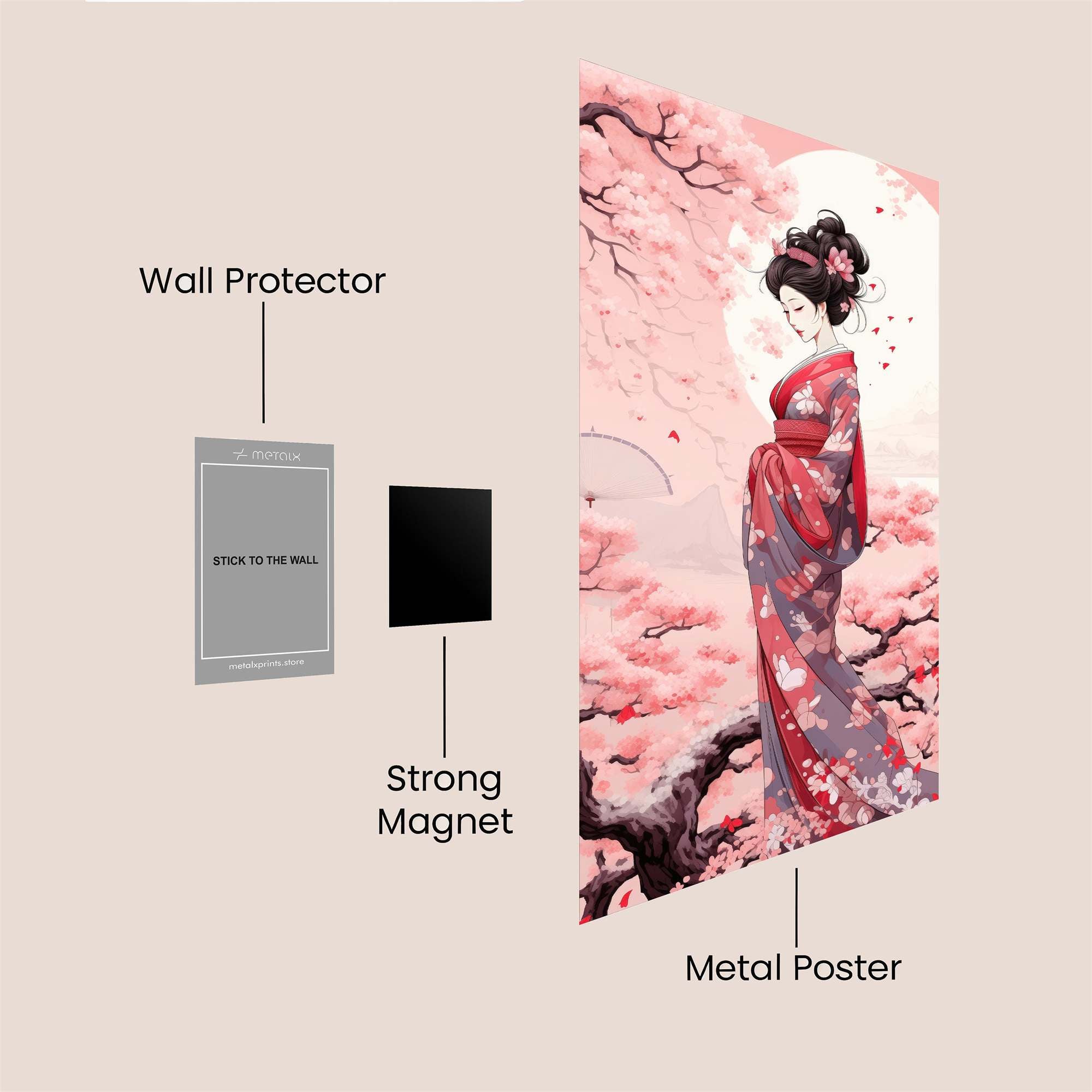 Geisha Serenity Safe Wall Magnetic / M