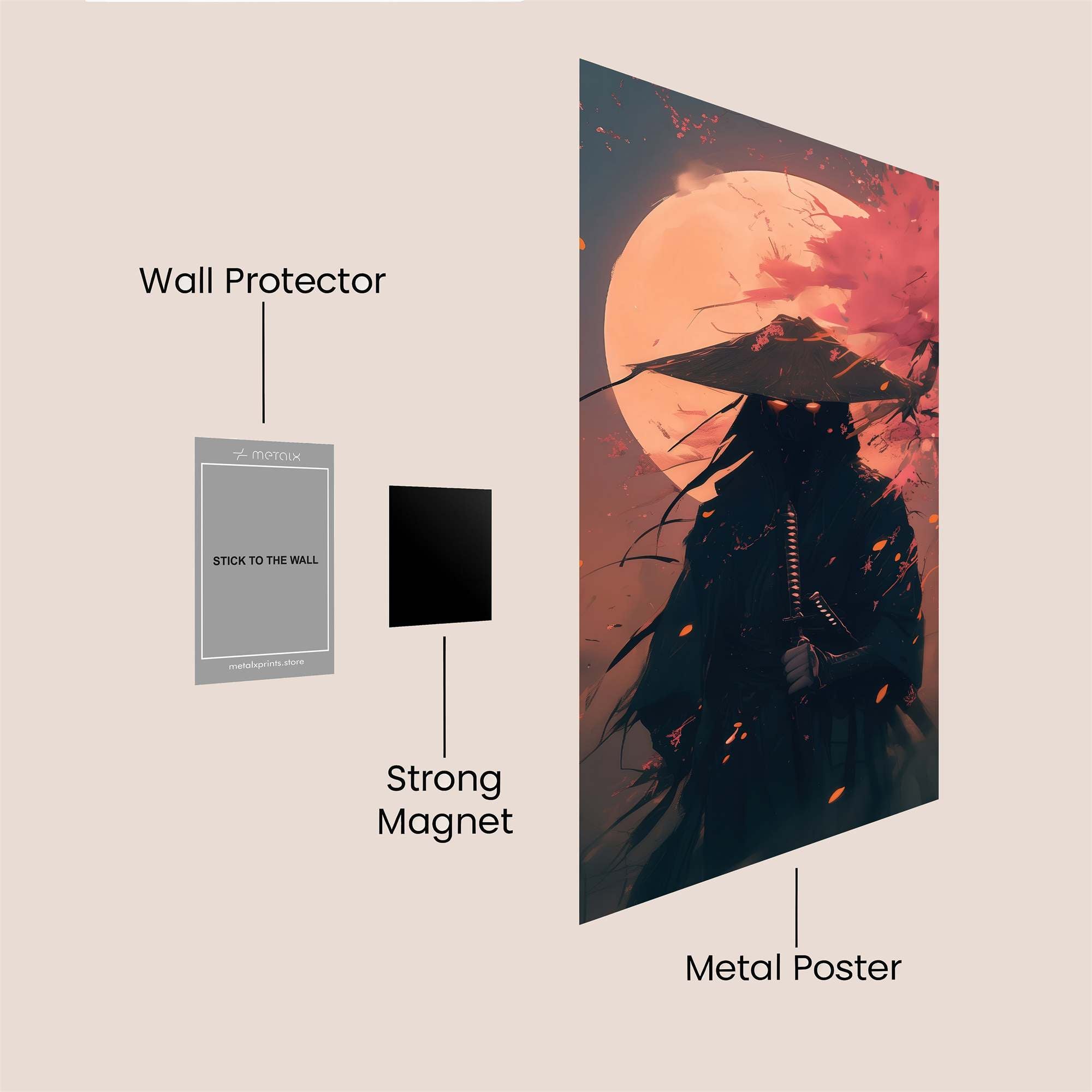 Samurai Serenity Safe Wall Magnetic / M