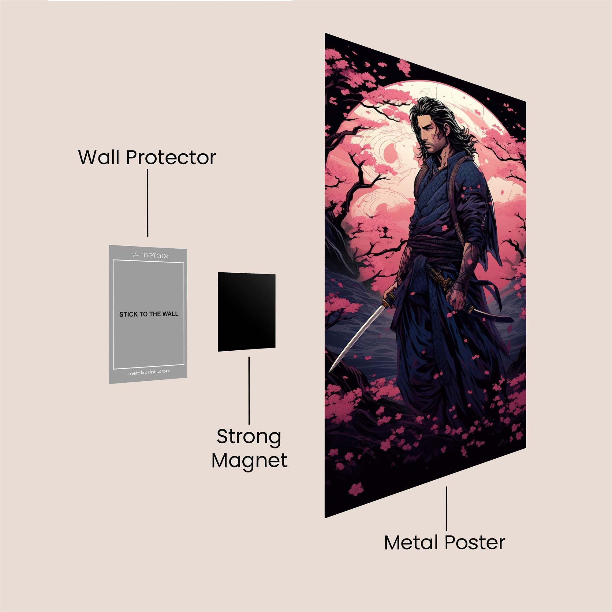 Samurai Serenity Safe Wall Magnetic / M