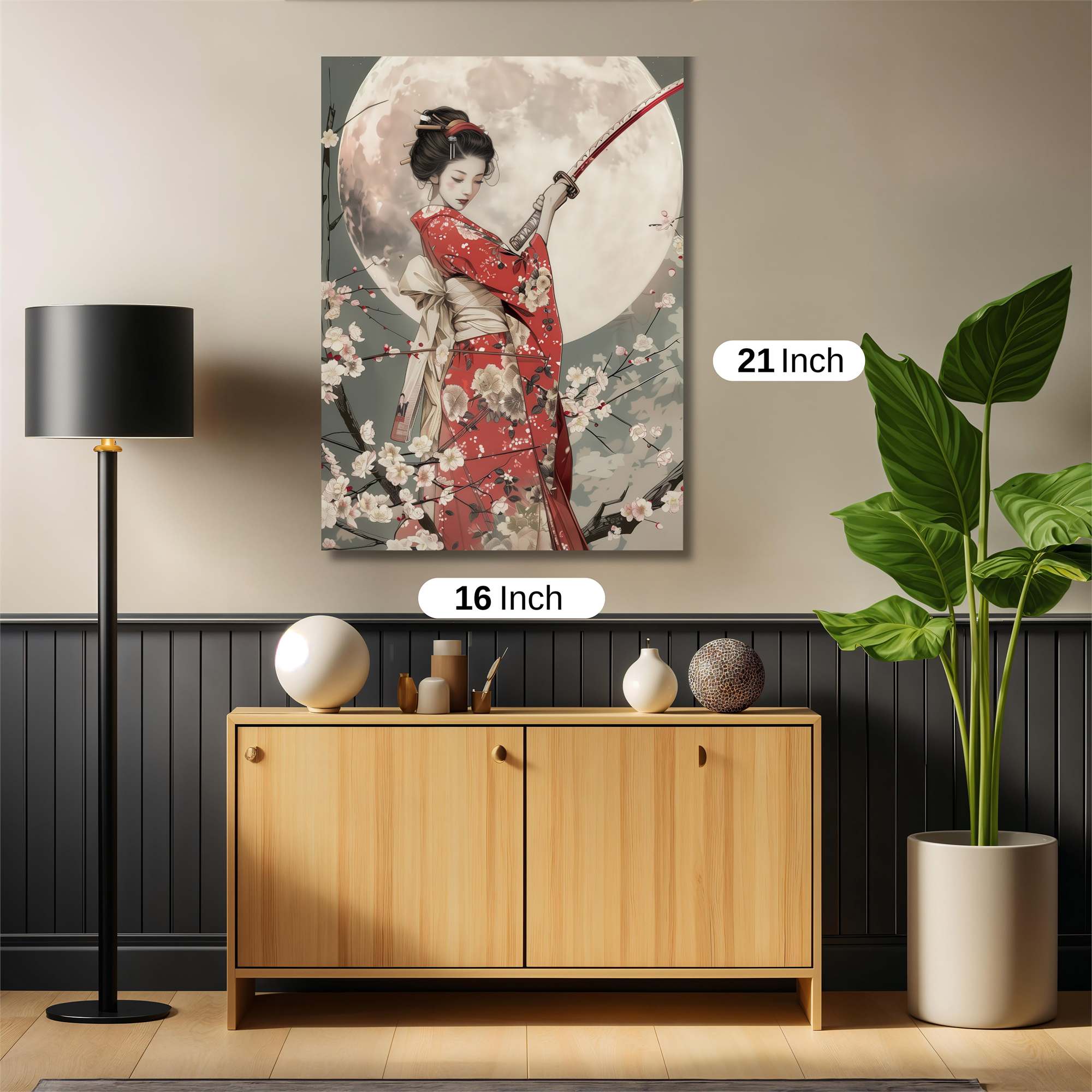 Moonlit Warrior Safe Wall Magnetic / M