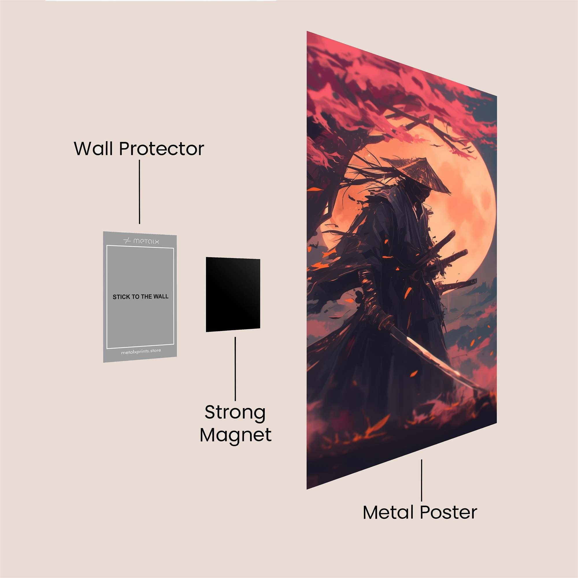 Ronin's Resolve Safe Wall Magnetic / M