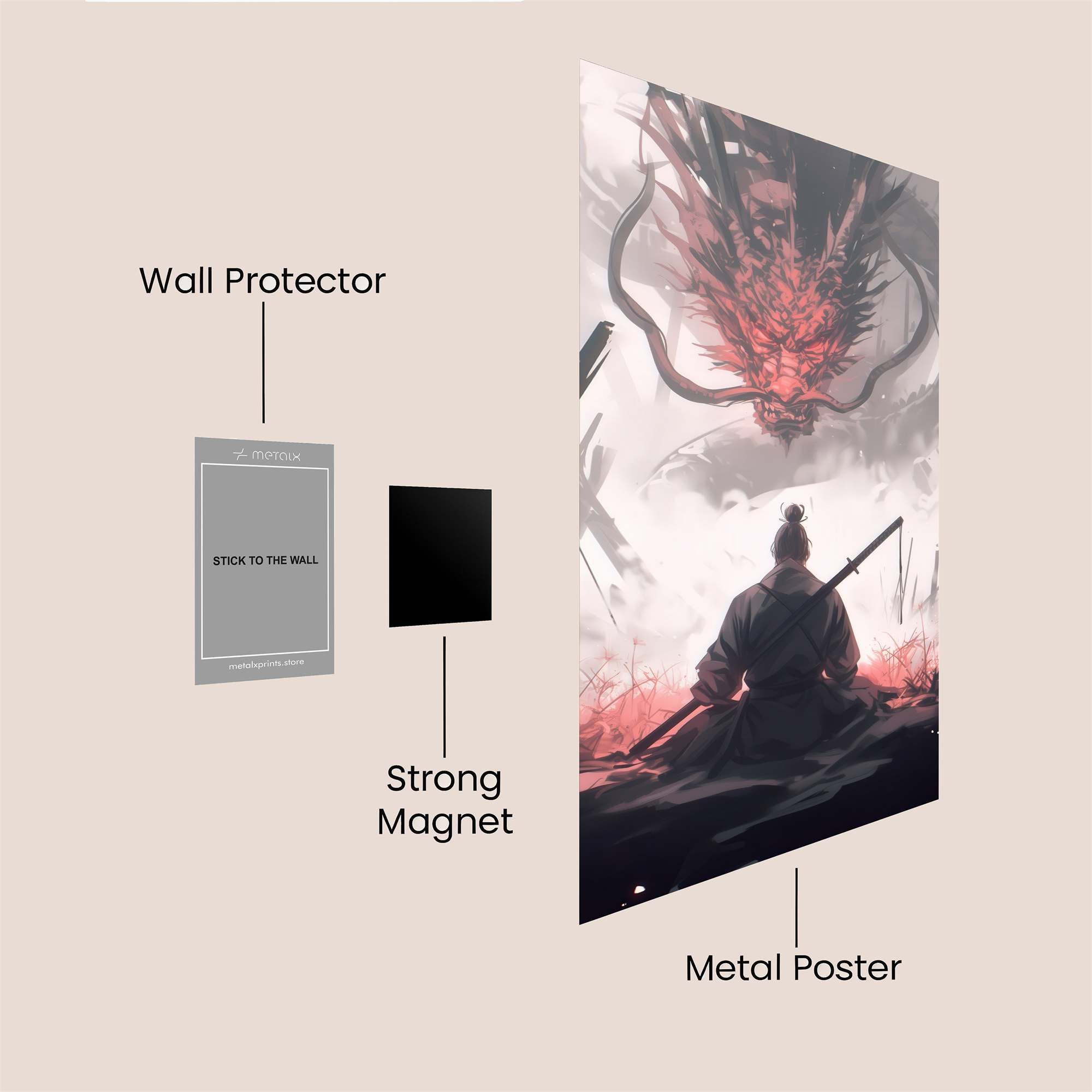 Samurai Serenity Safe Wall Magnetic / M