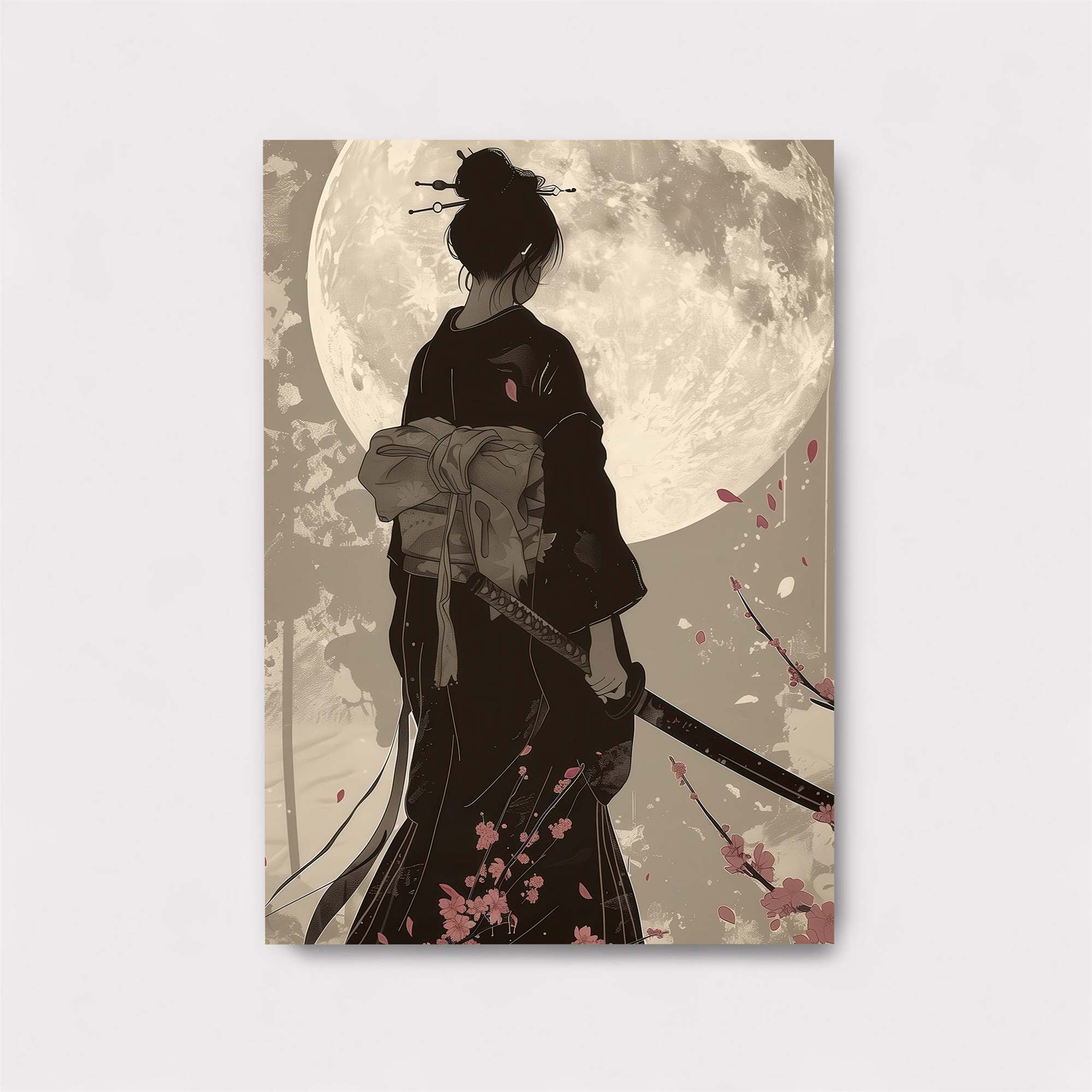 Moonlit Samurai Safe Wall Magnetic / M