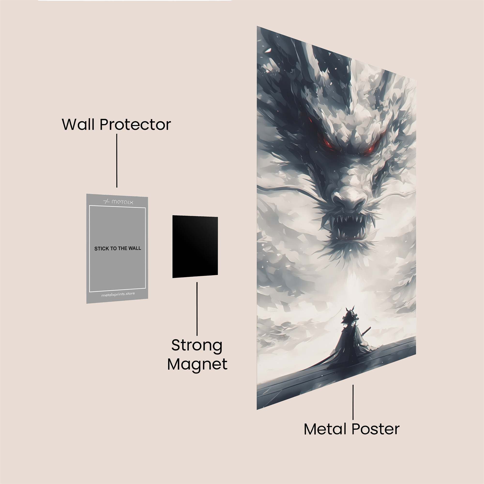 Dragon Menace Safe Wall Magnetic / M