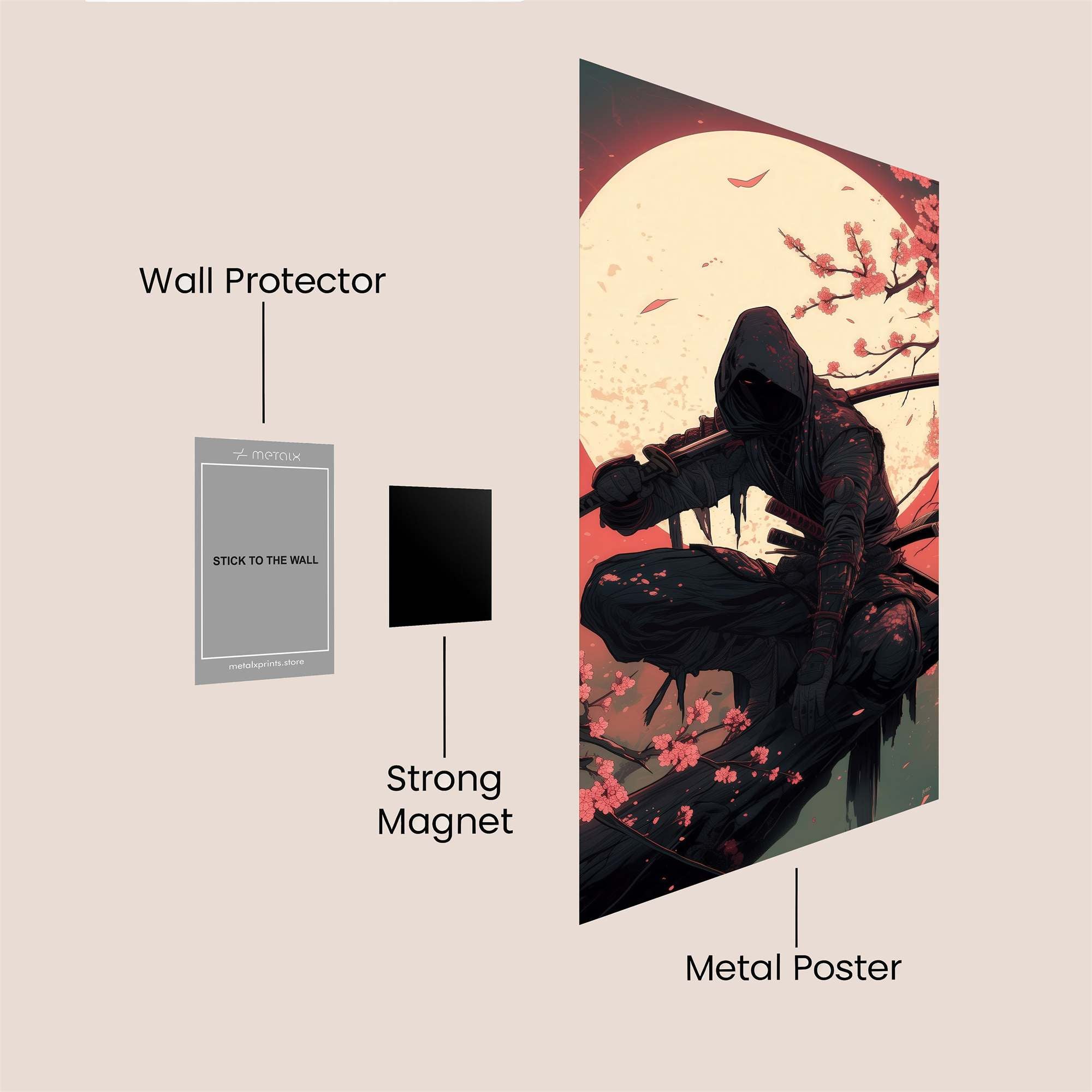 Ninja Serenity Safe Wall Magnetic / M