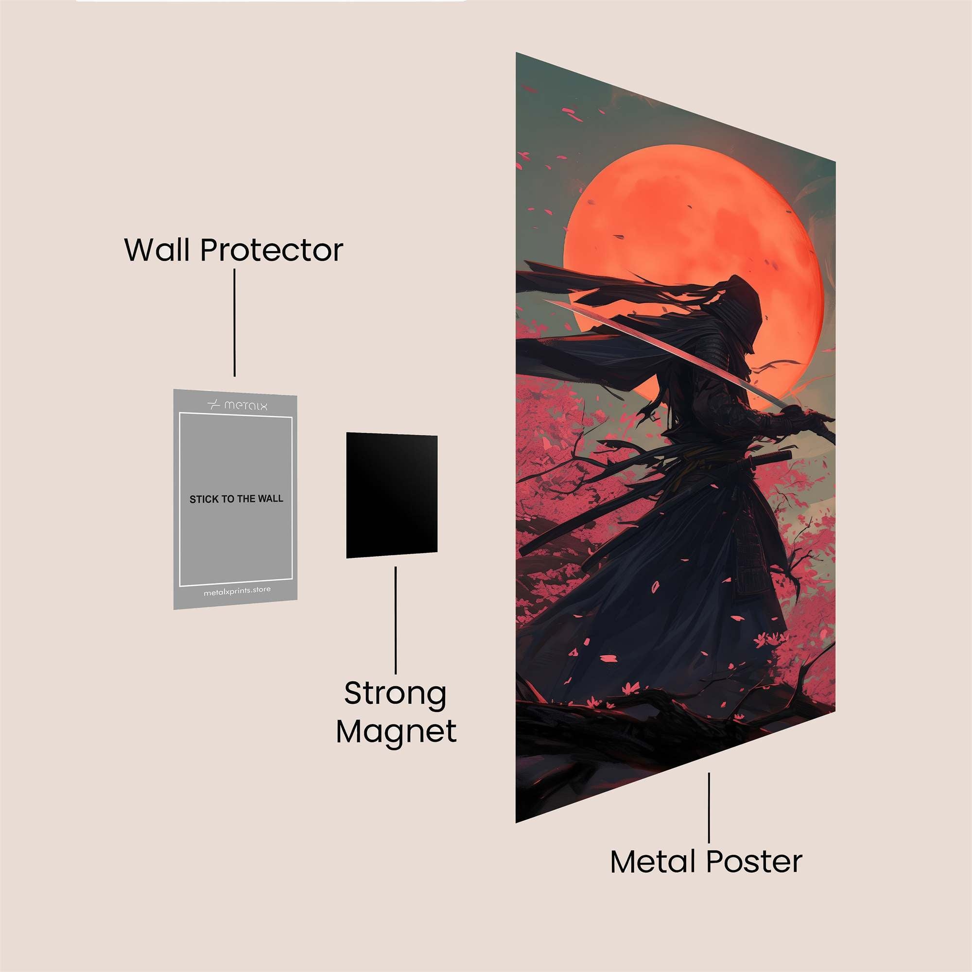 Samurai Serenity Safe Wall Magnetic / M