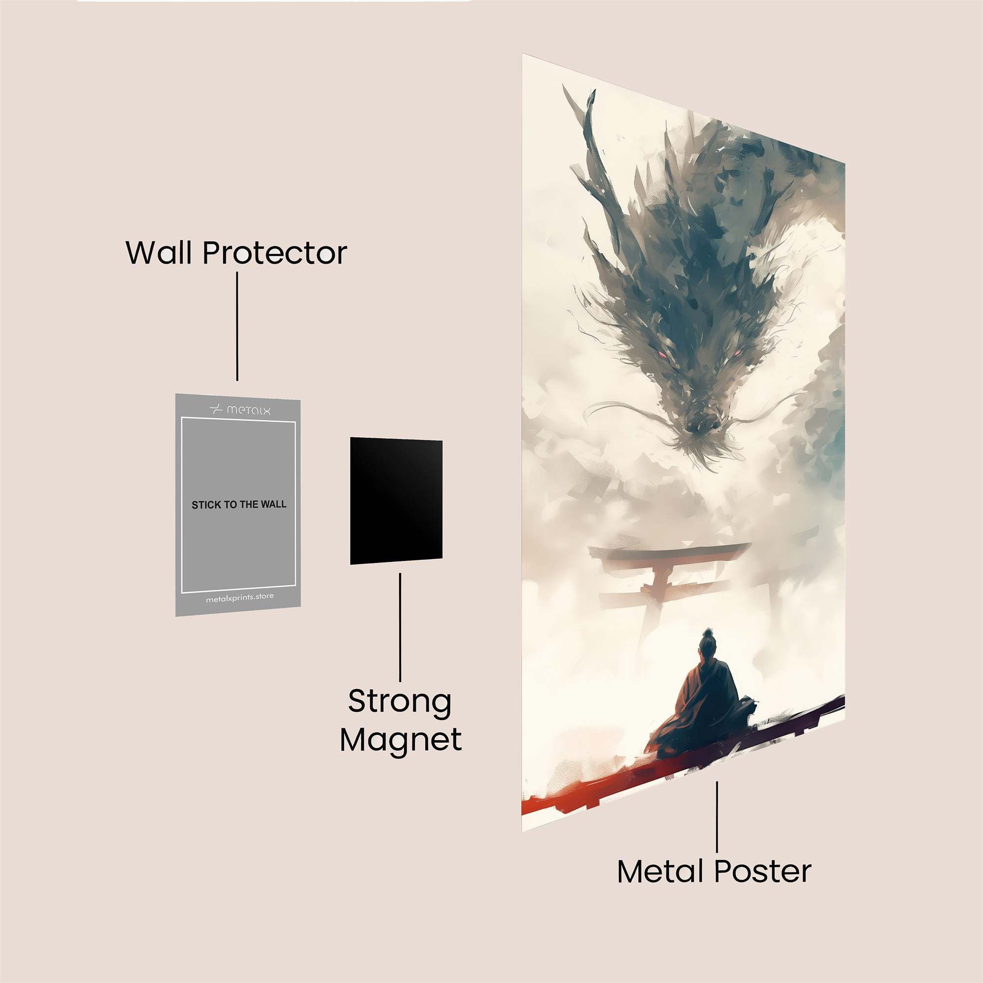 Dragon Serenity Safe Wall Magnetic / M