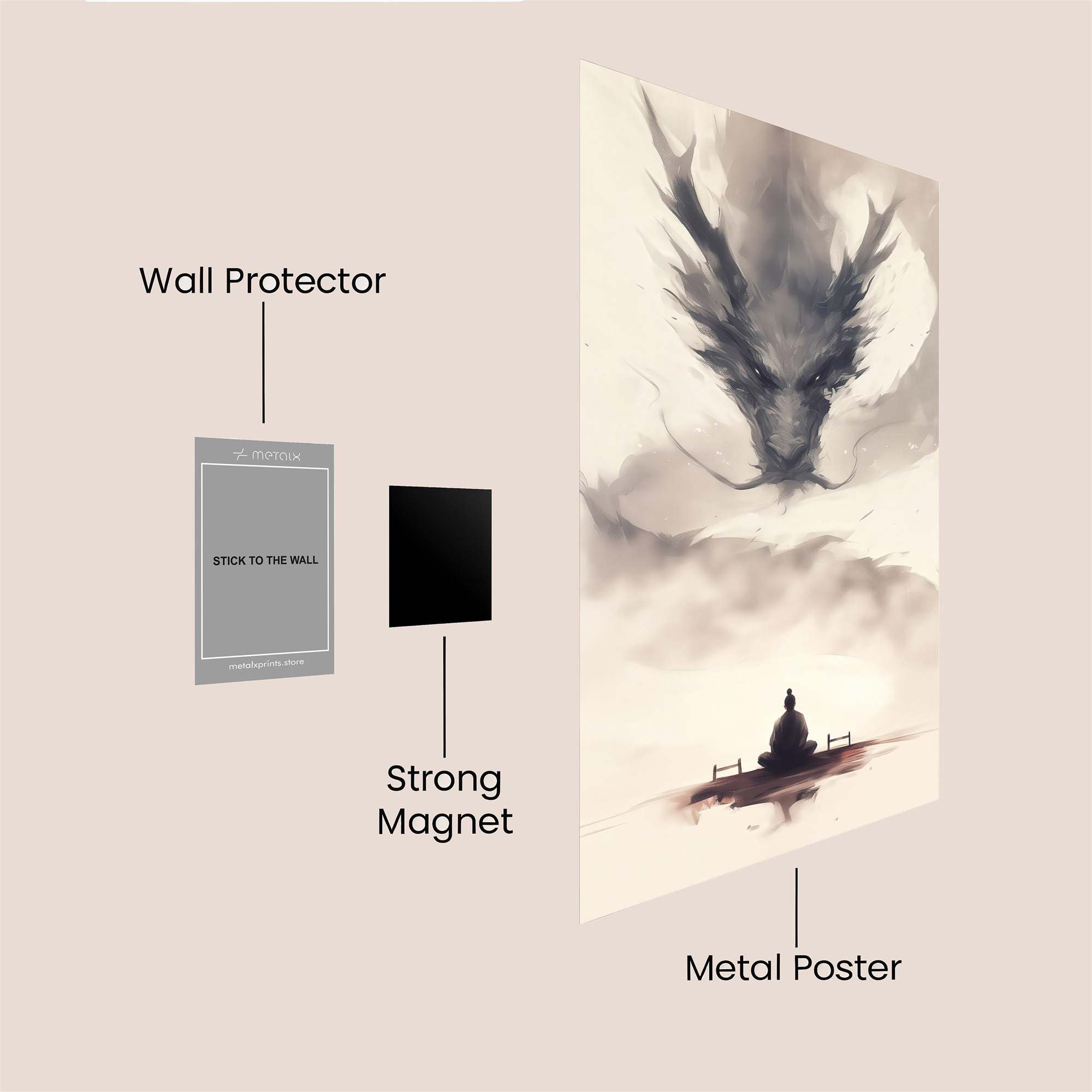 Dragon Serenity Safe Wall Magnetic / M