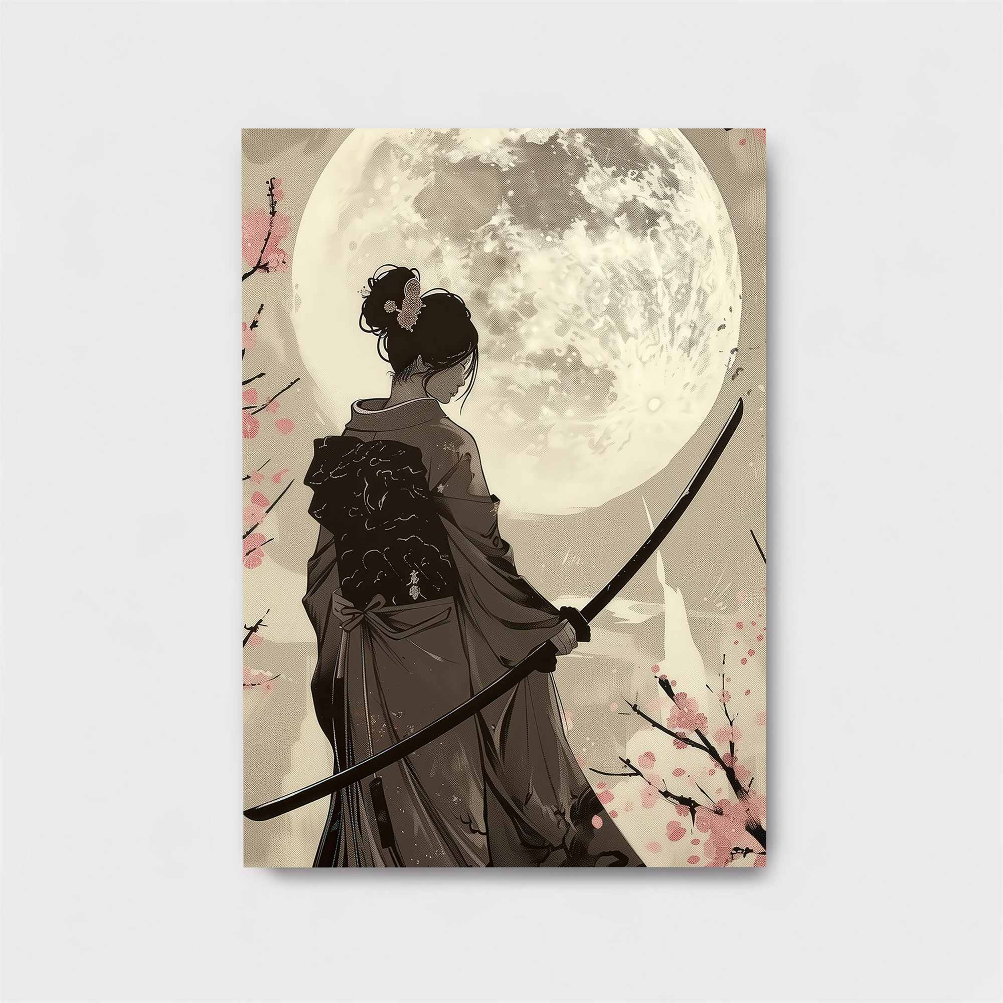 Moonlit Samurai Safe Wall Magnetic / M