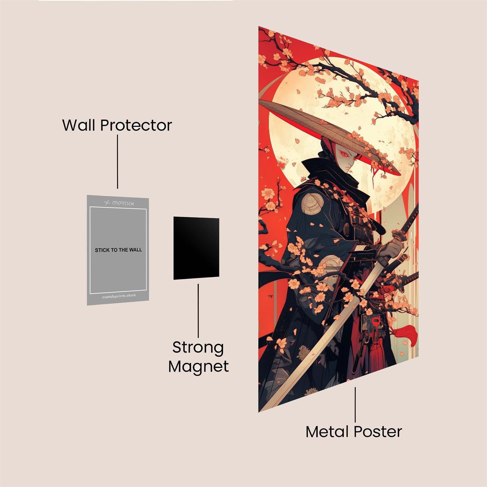 Samurai Serenity Safe Wall Magnetic / M