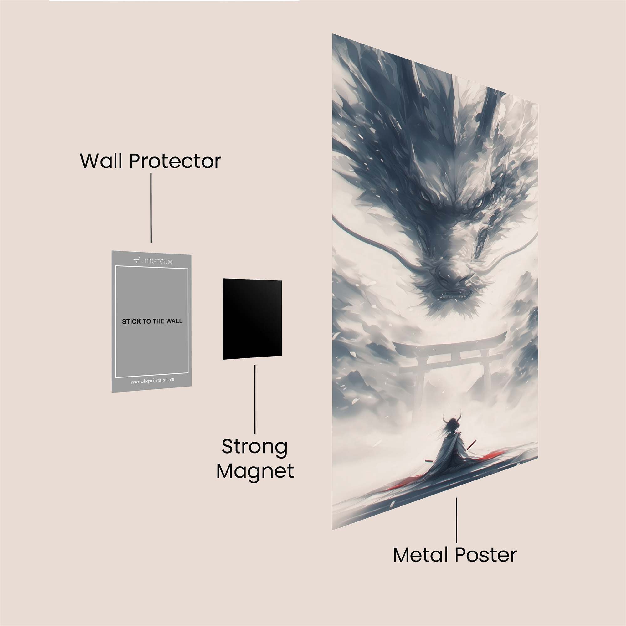 Dragon Serenity Safe Wall Magnetic / M