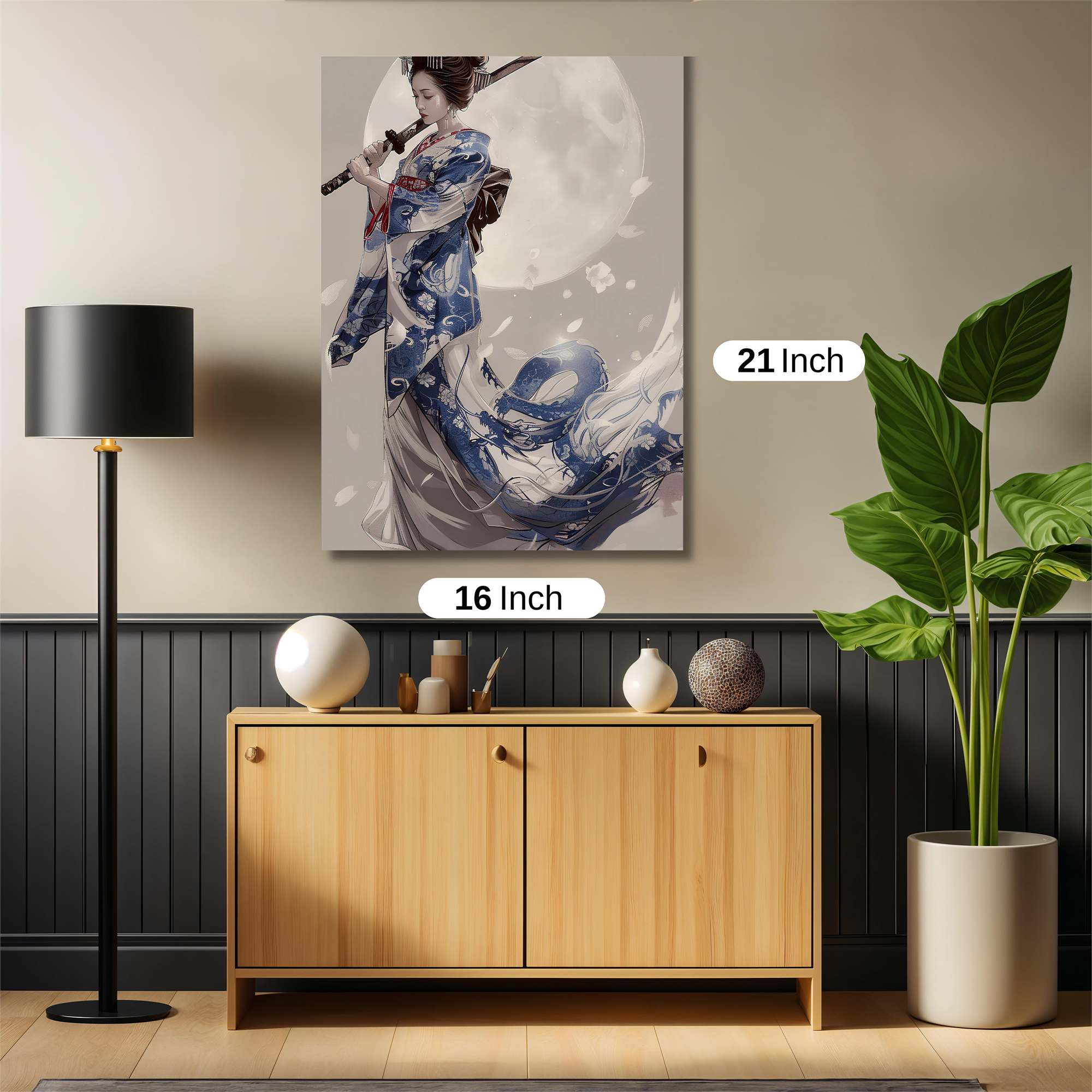 Moonlit Warrior Safe Wall Magnetic / M