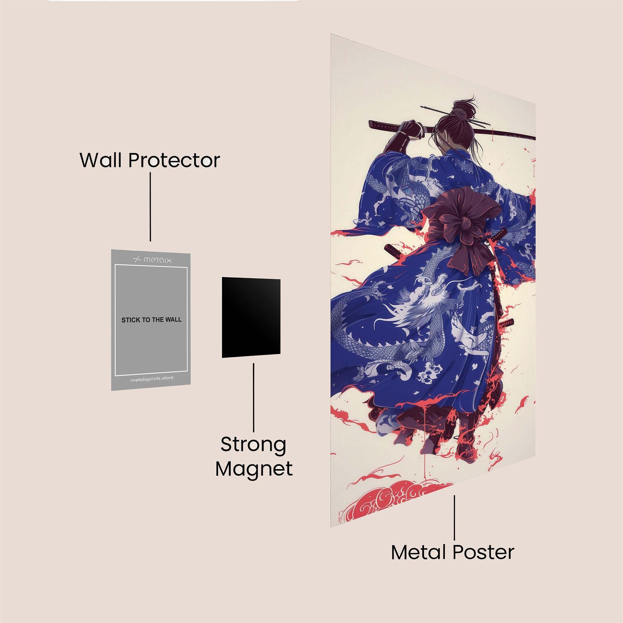 Samurai Serenity Safe Wall Magnetic / M