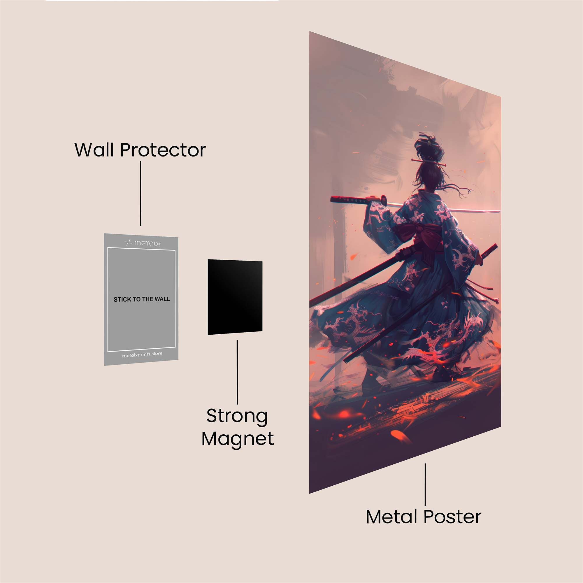 Samurai Serenity Safe Wall Magnetic / M