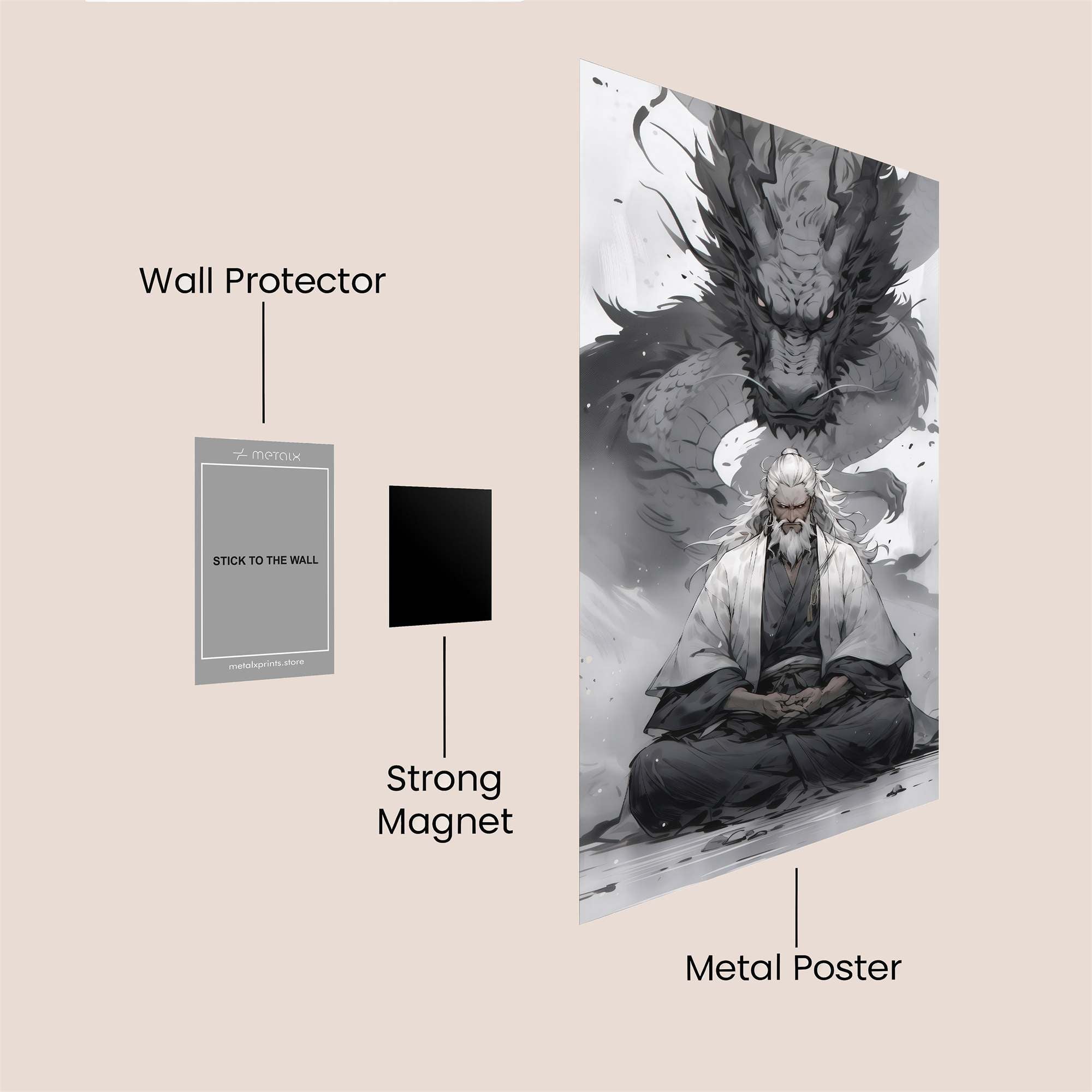 Dragon Serenity Safe Wall Magnetic / M
