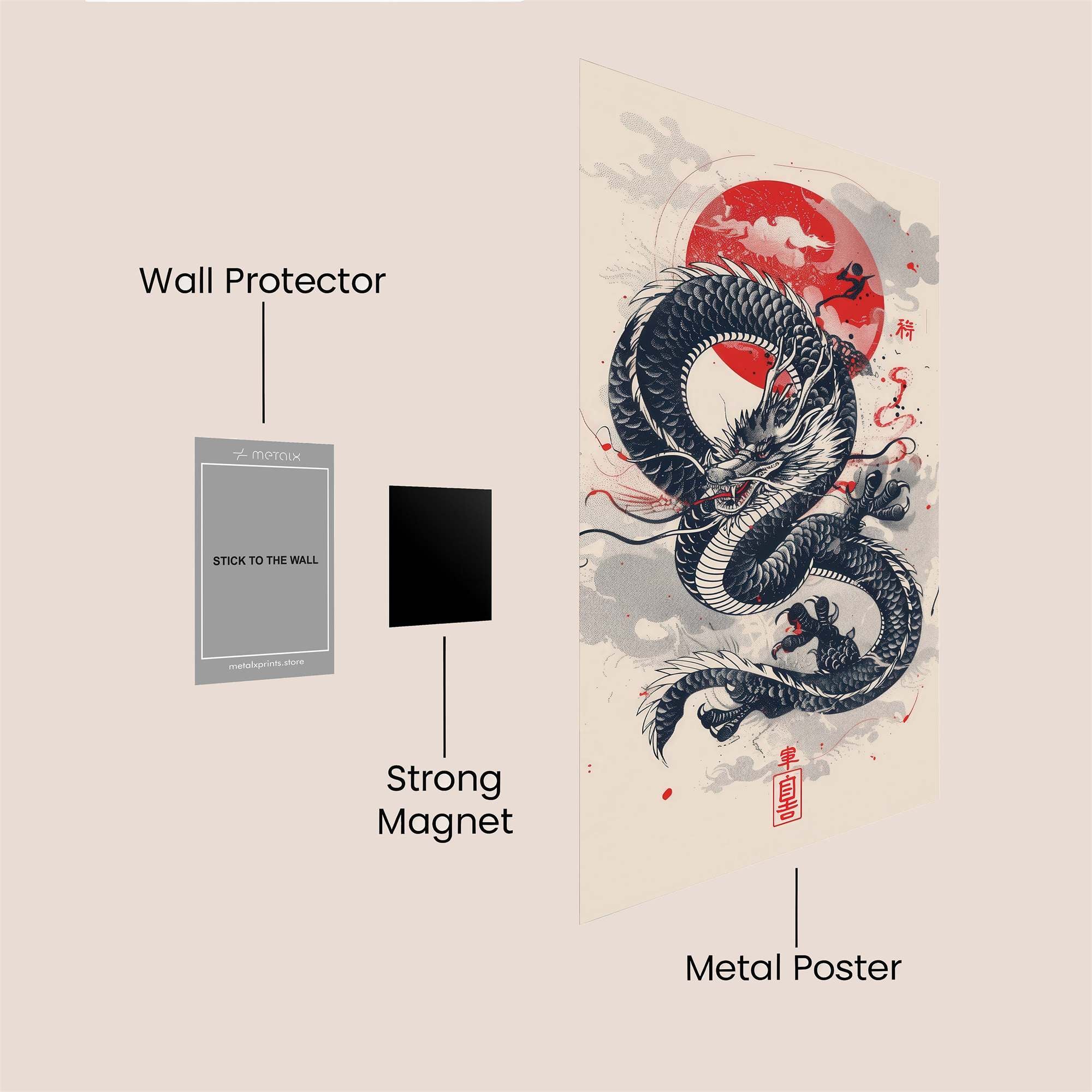 Dragon Serenity Safe Wall Magnetic / M