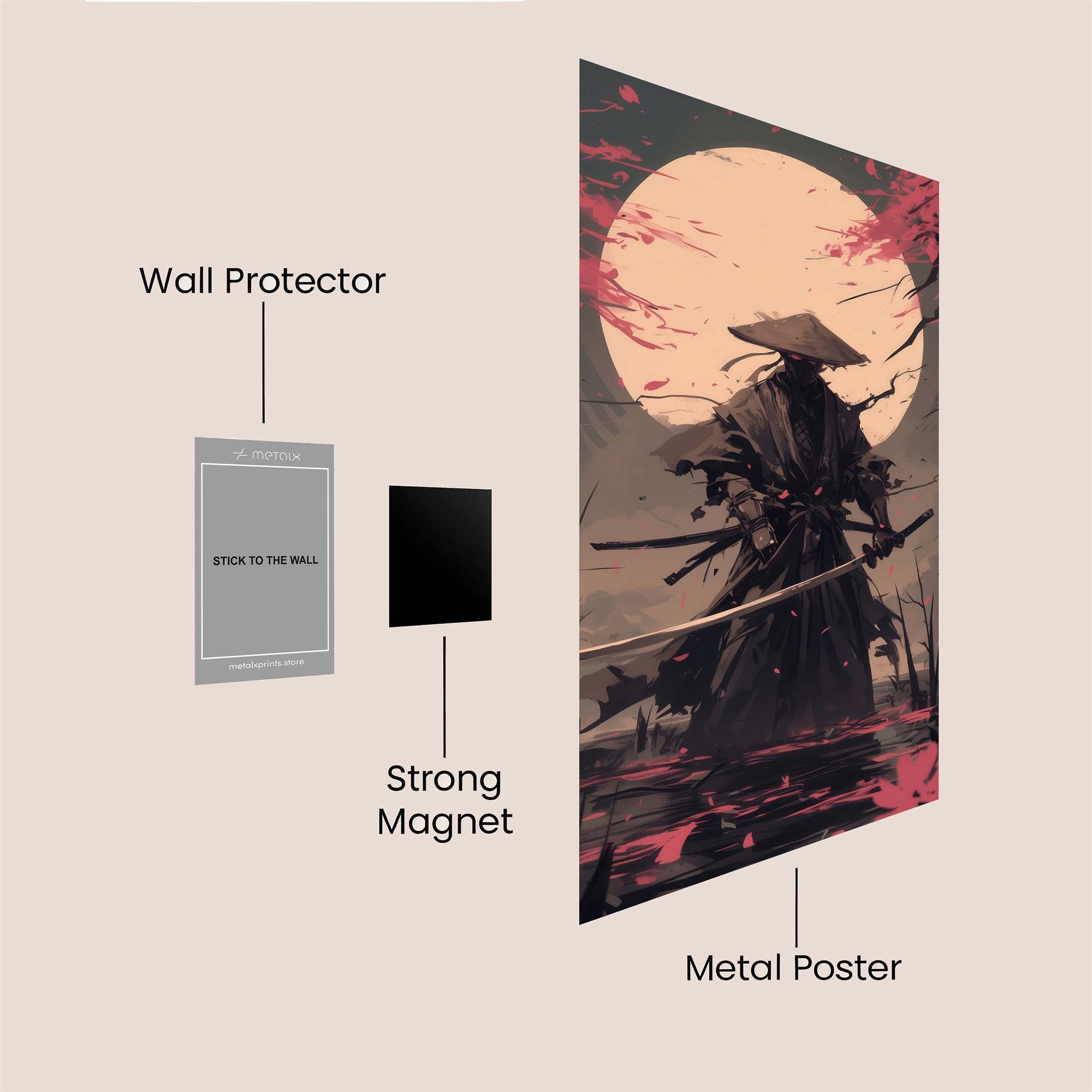 Samurai Serenity Safe Wall Magnetic / M