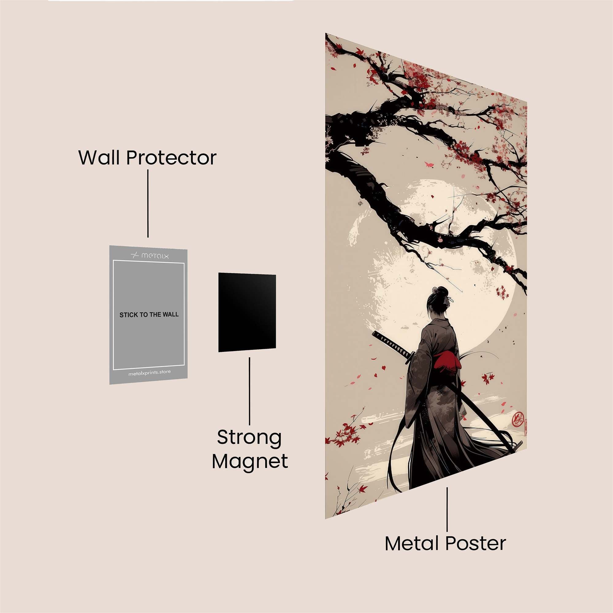 Samurai Serenity Safe Wall Magnetic / M