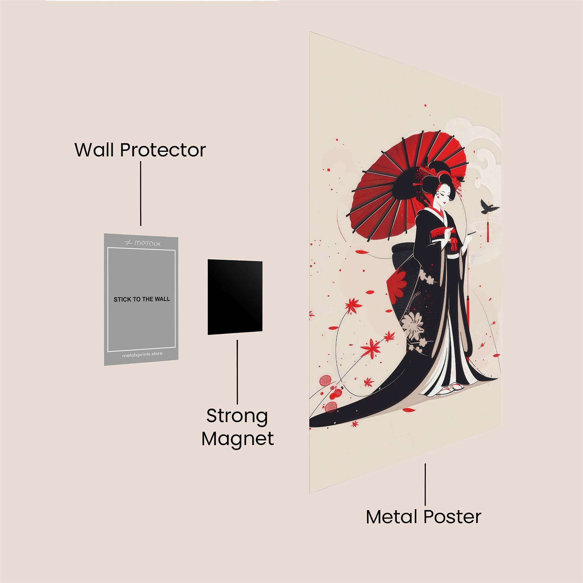 Geisha Grace Safe Wall Magnetic / M