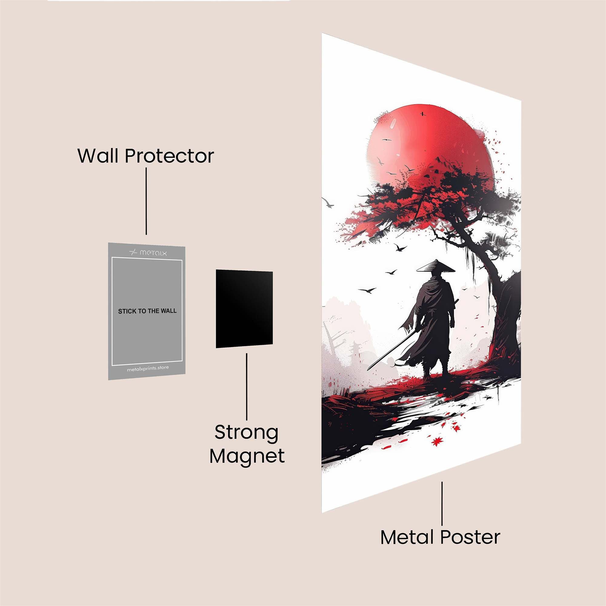 Ronin's Dawn Safe Wall Magnetic / M