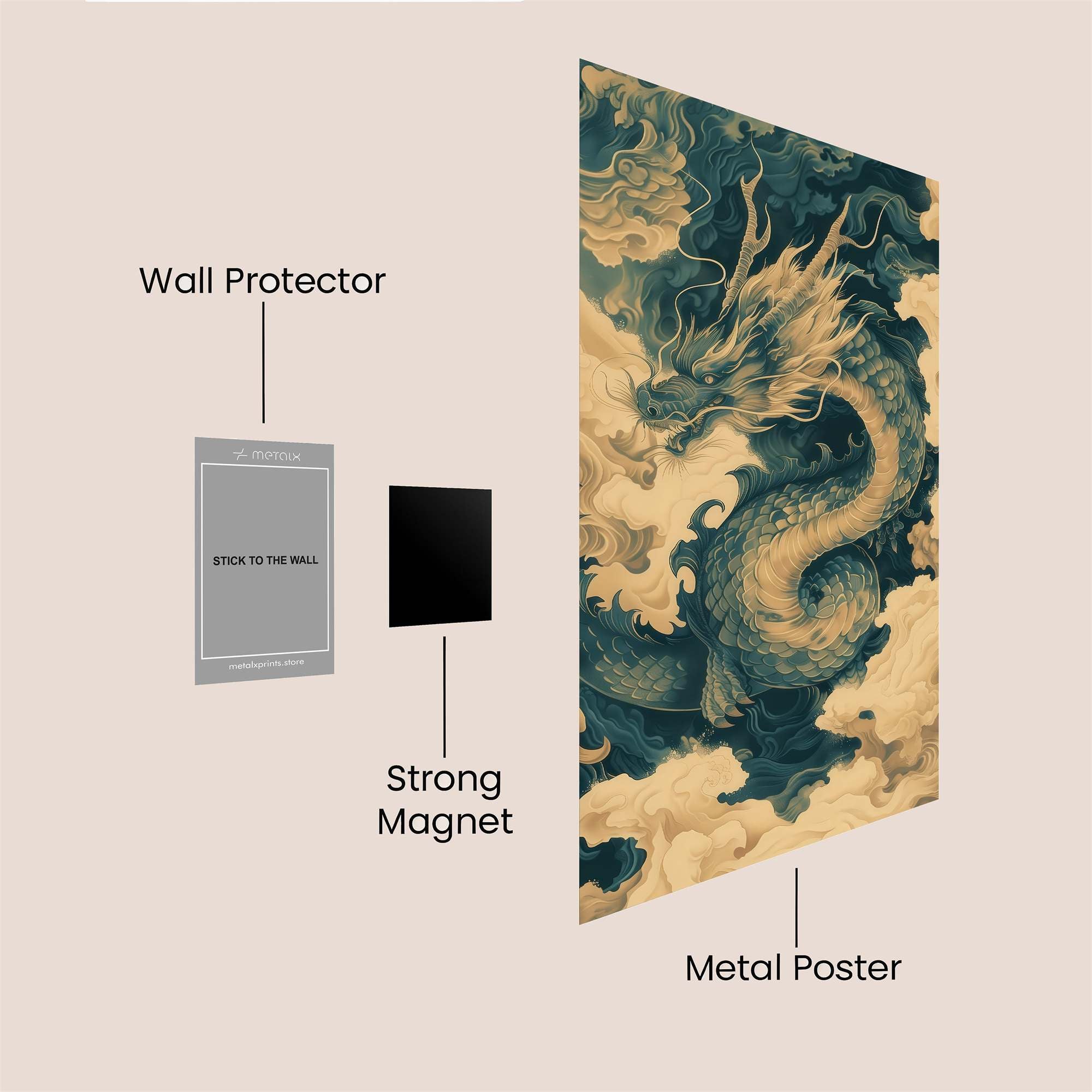 Dragon Majesty Safe Wall Magnetic / M