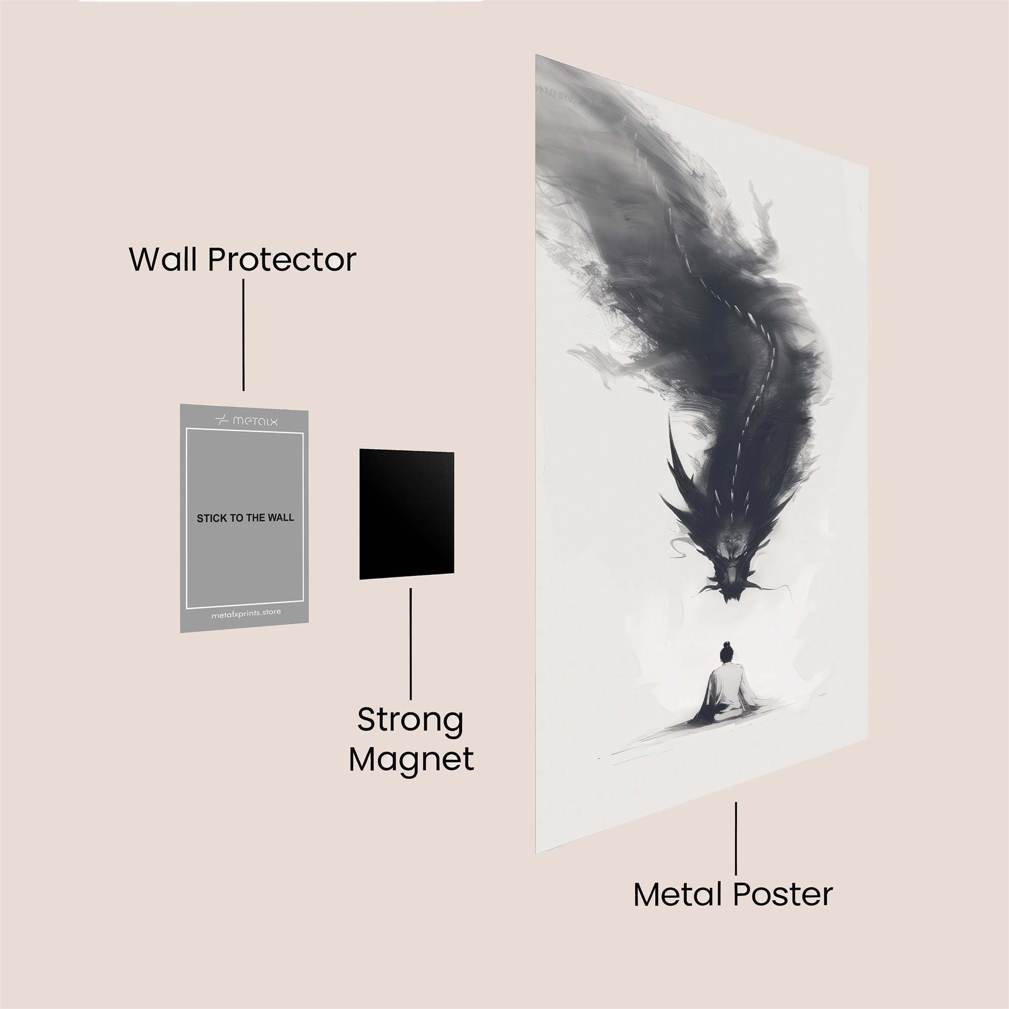 Dragon Serenity Safe Wall Magnetic / M