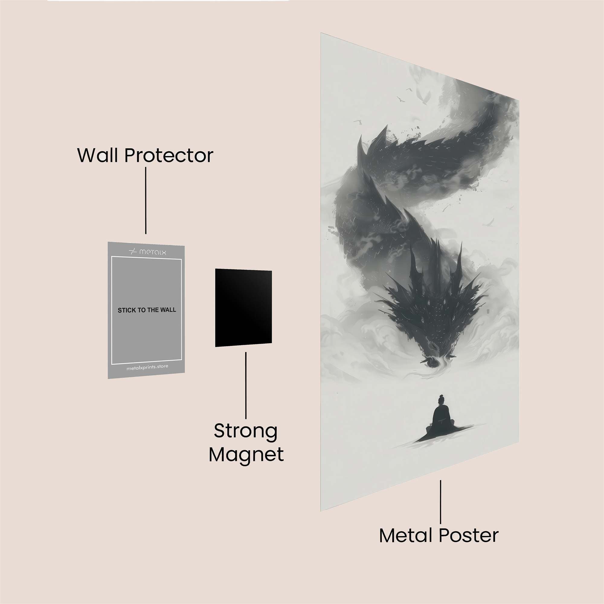 Dragon Serenity Safe Wall Magnetic / M